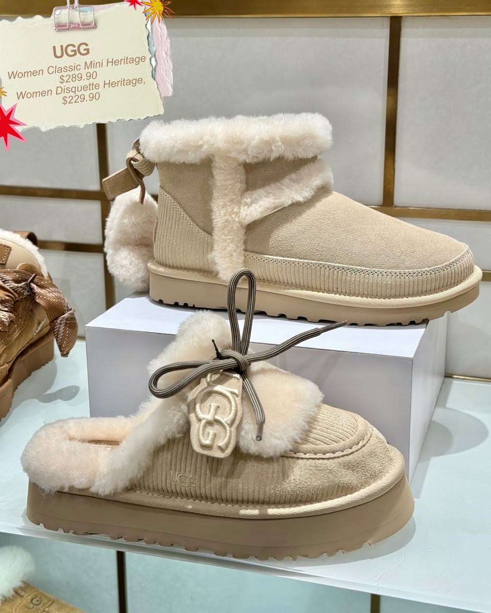 UGG winter footwear at Takashimaya