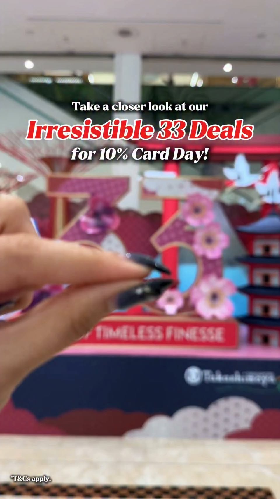 Takashimaya 10% Card Day: 33rd Anniversary Deals and Extended Hours