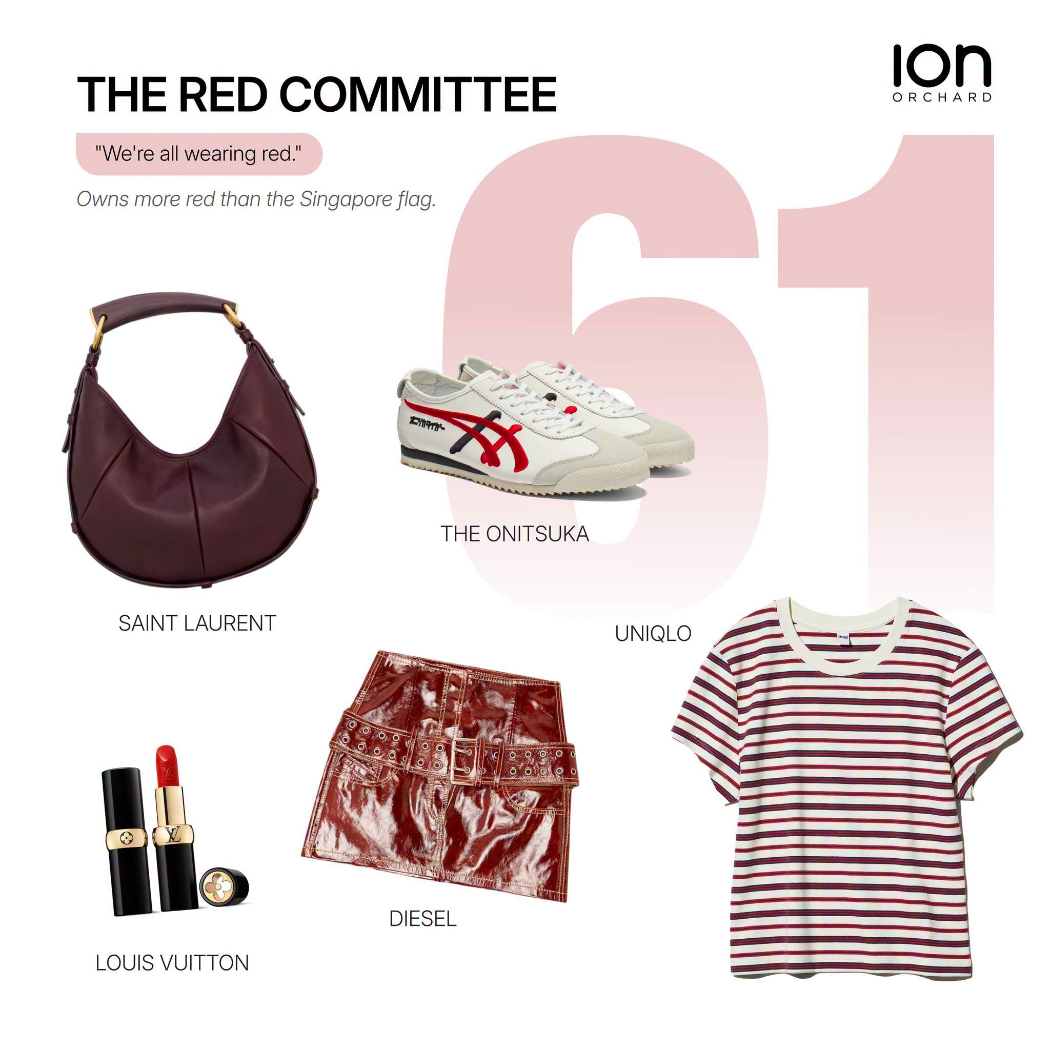 The Red Committee curated National Day outfit at ION Orchard
