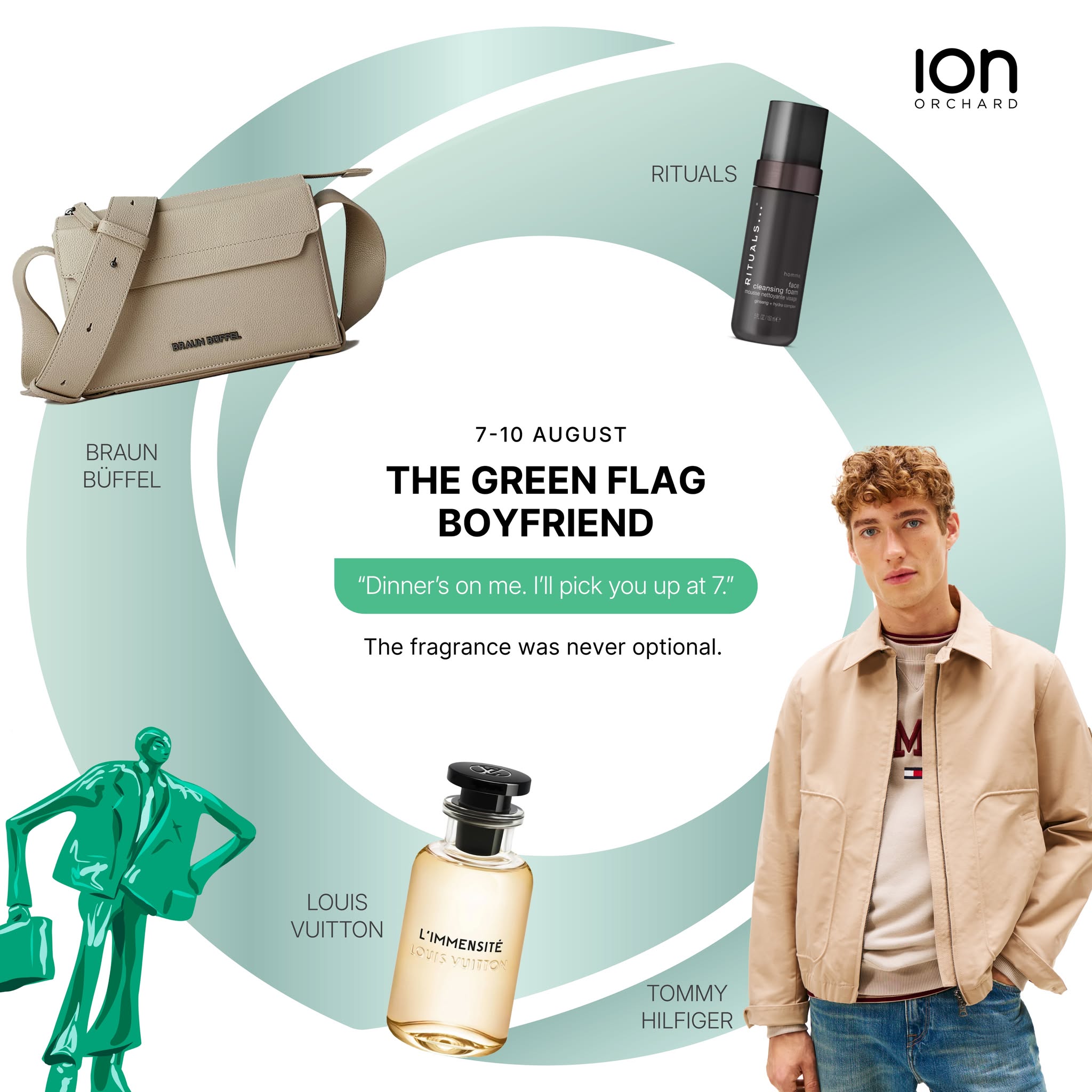 The Green Flag Boyfriend personality at ION Orchard