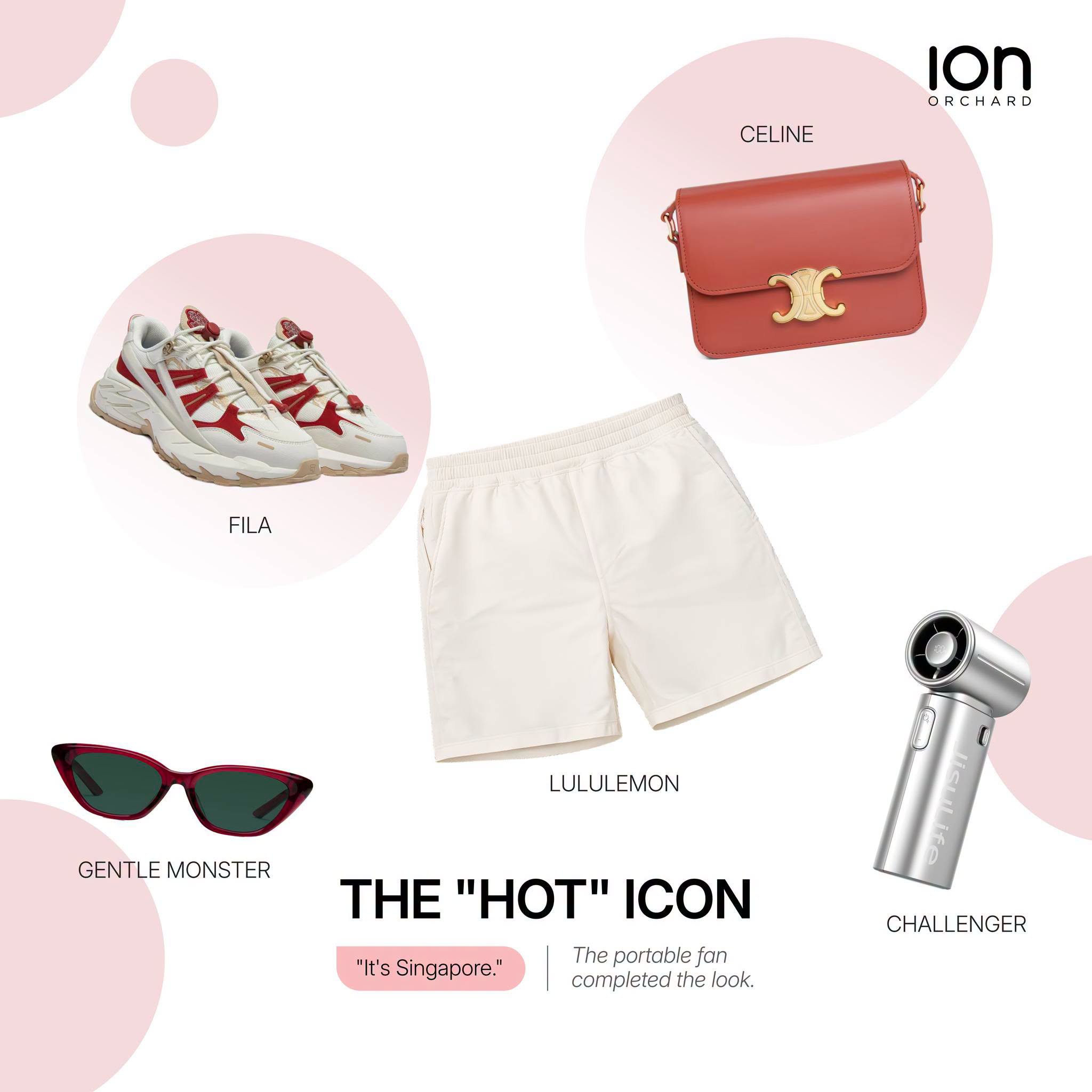 The Hot Icon outfit featuring Fila, Celine, Lululemon, Gentle Monster and Challenger