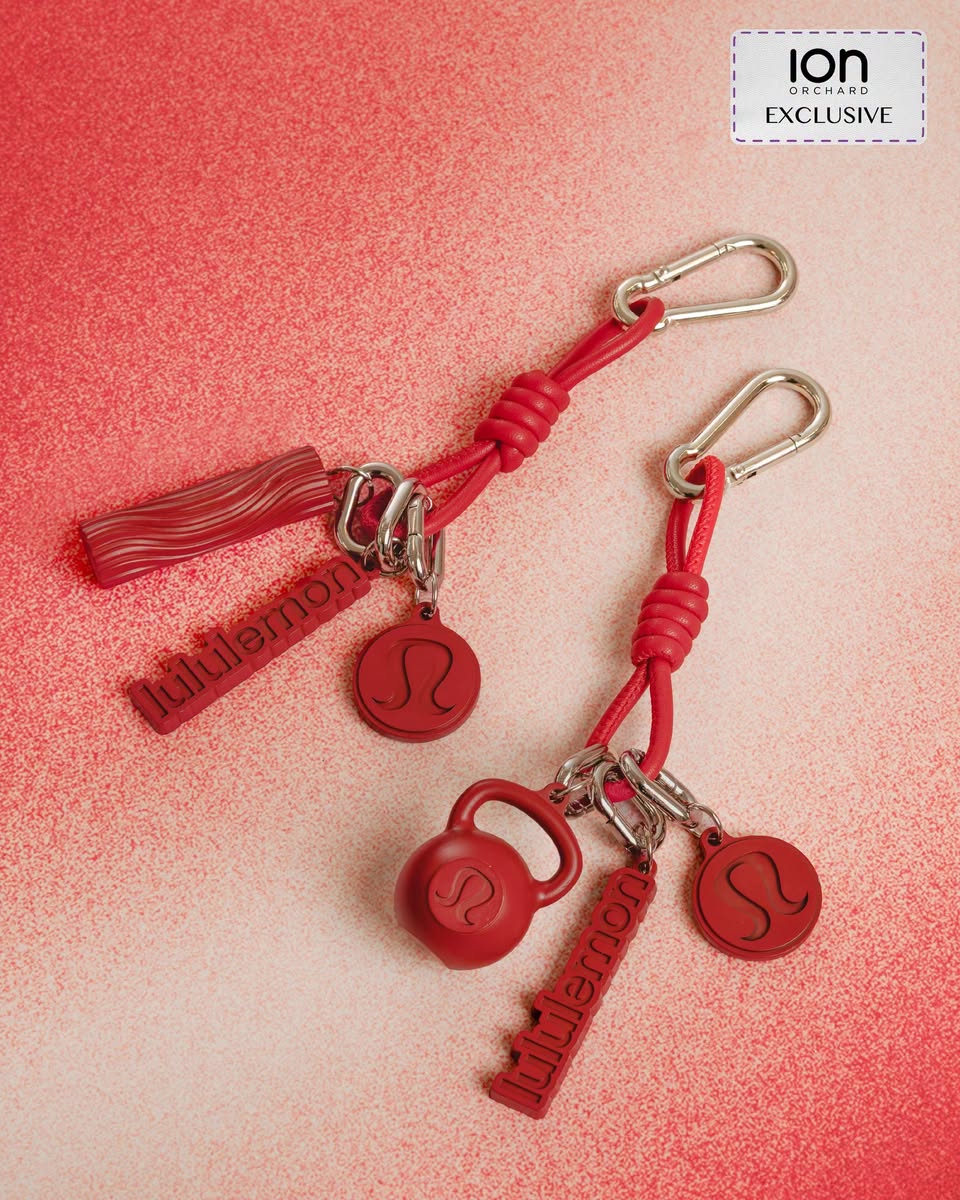 ION Orchard exclusive red keychains and bag charms