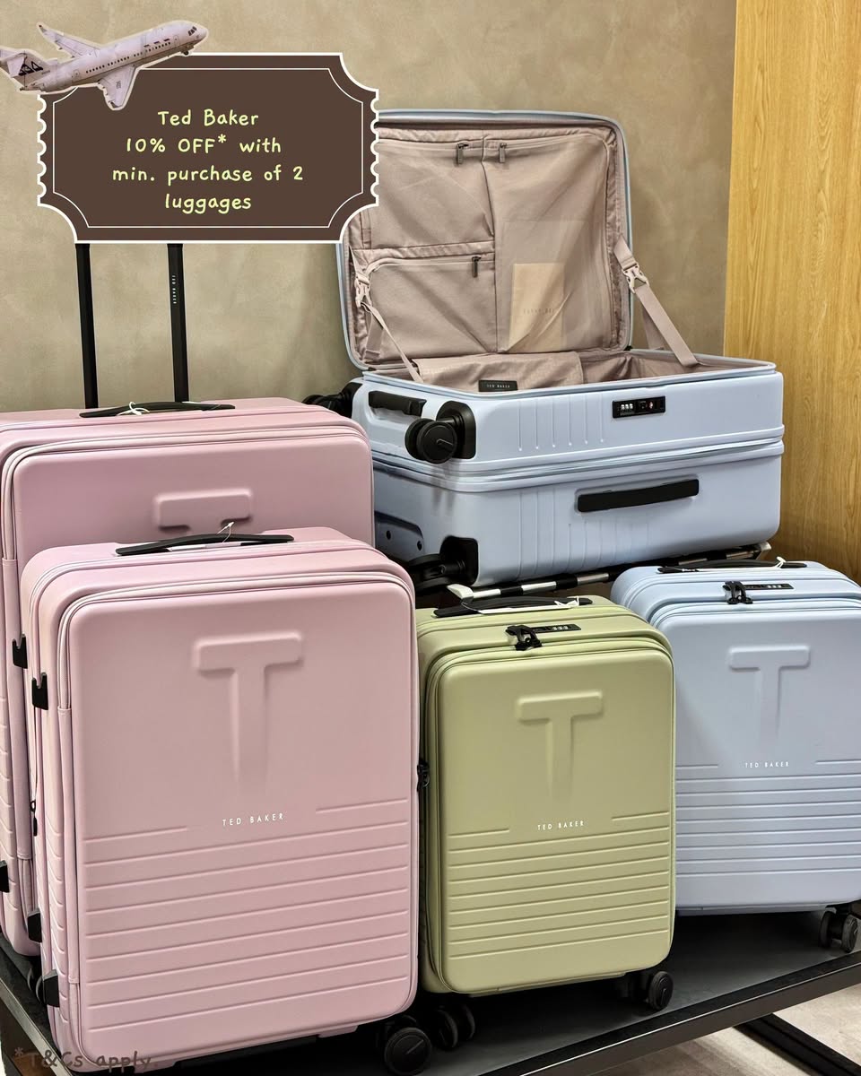 Ted Baker luggage at Takashimaya Travel Bonanza