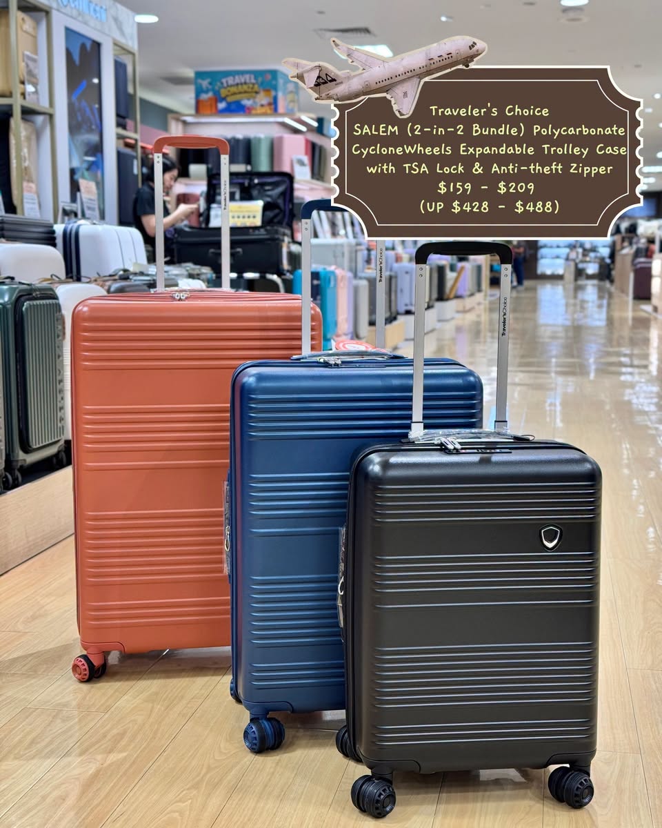 Traveler's Choice SALEM luggage at Takashimaya