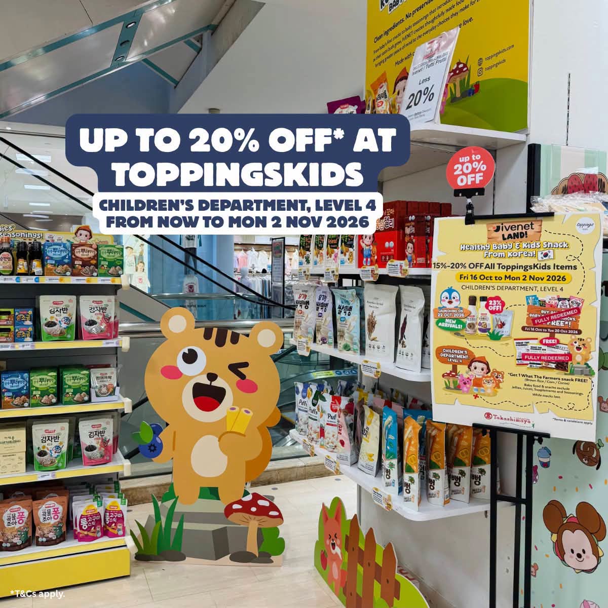 ToppingKids Promotion at Takashimaya