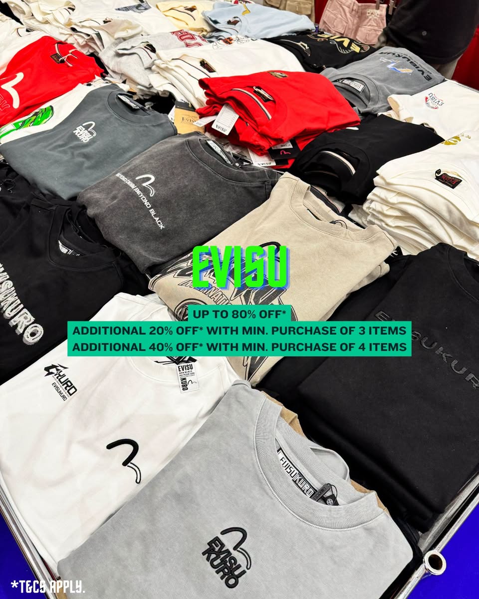 Evisu T-shirts at Vogue & Sports event