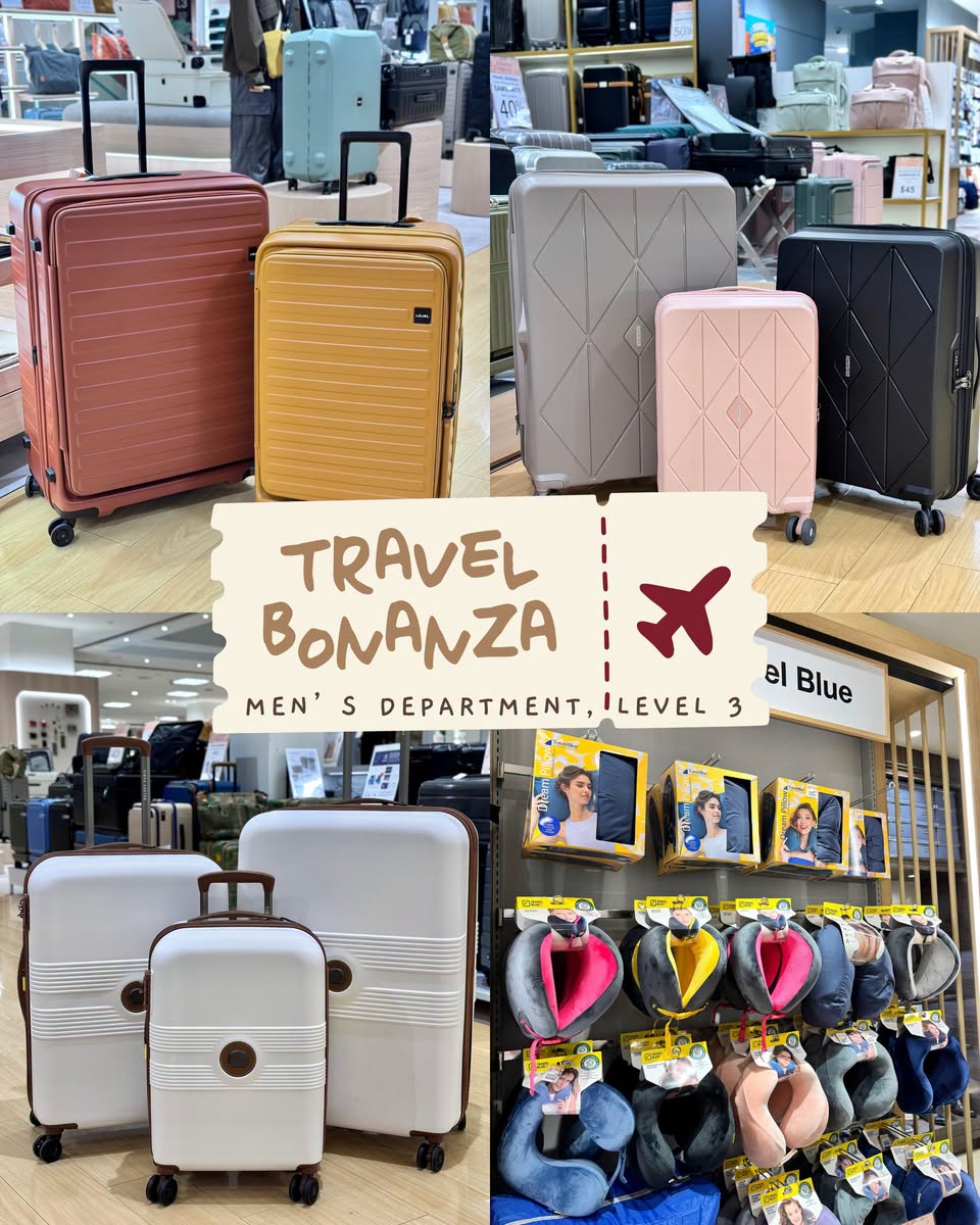 Takashimaya Travel Bonanza: Up to 50% Off Luggage at Men's Department Level 3