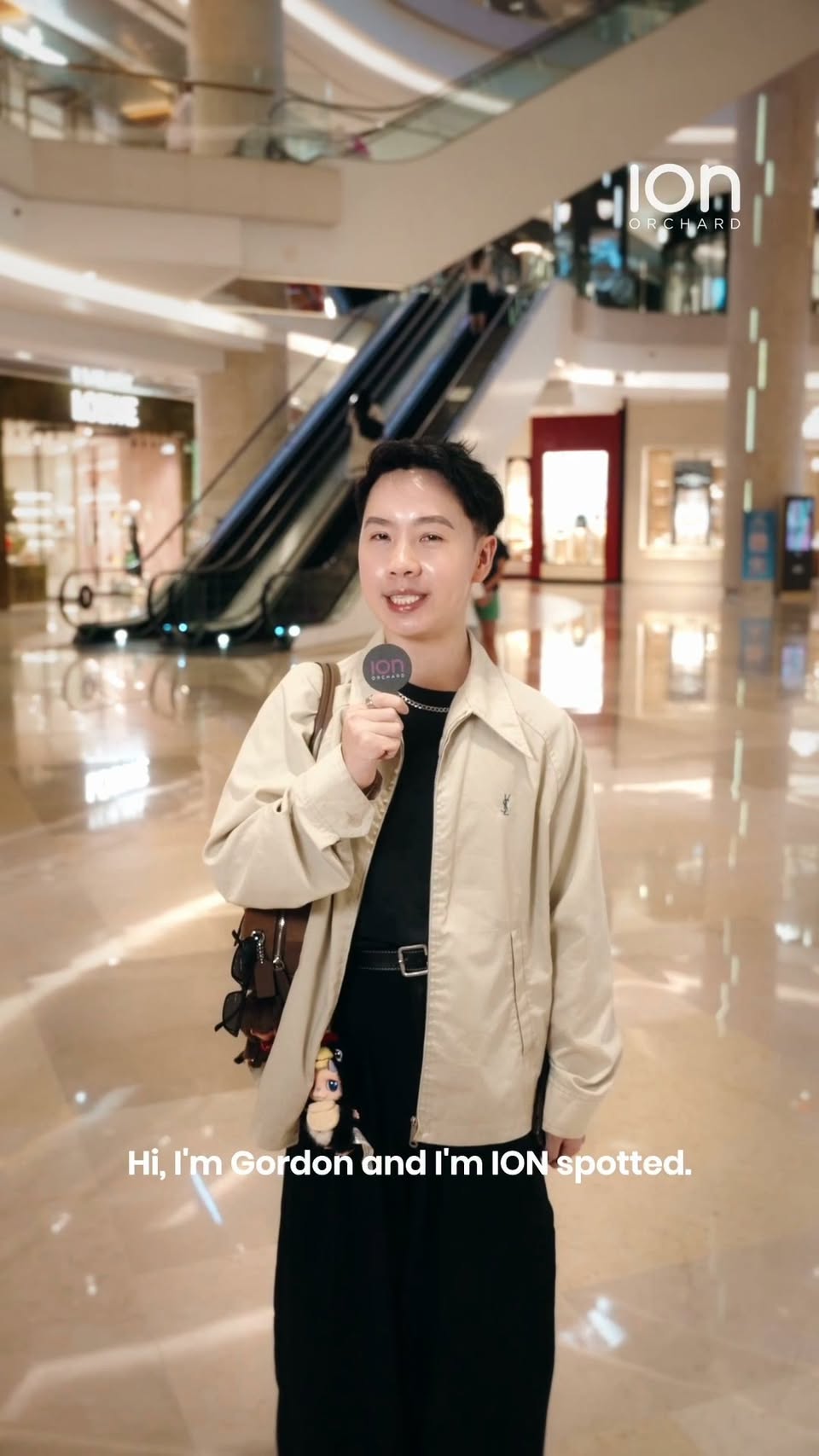 Gordon at ION Orchard for the ION Spotted campaign