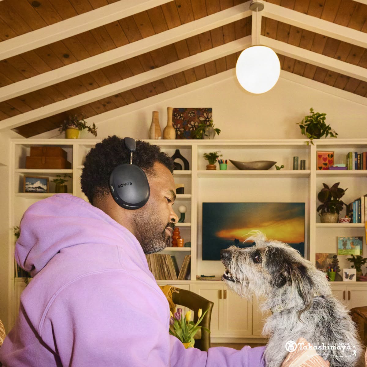 Sonos Ace Ultra headphones in use