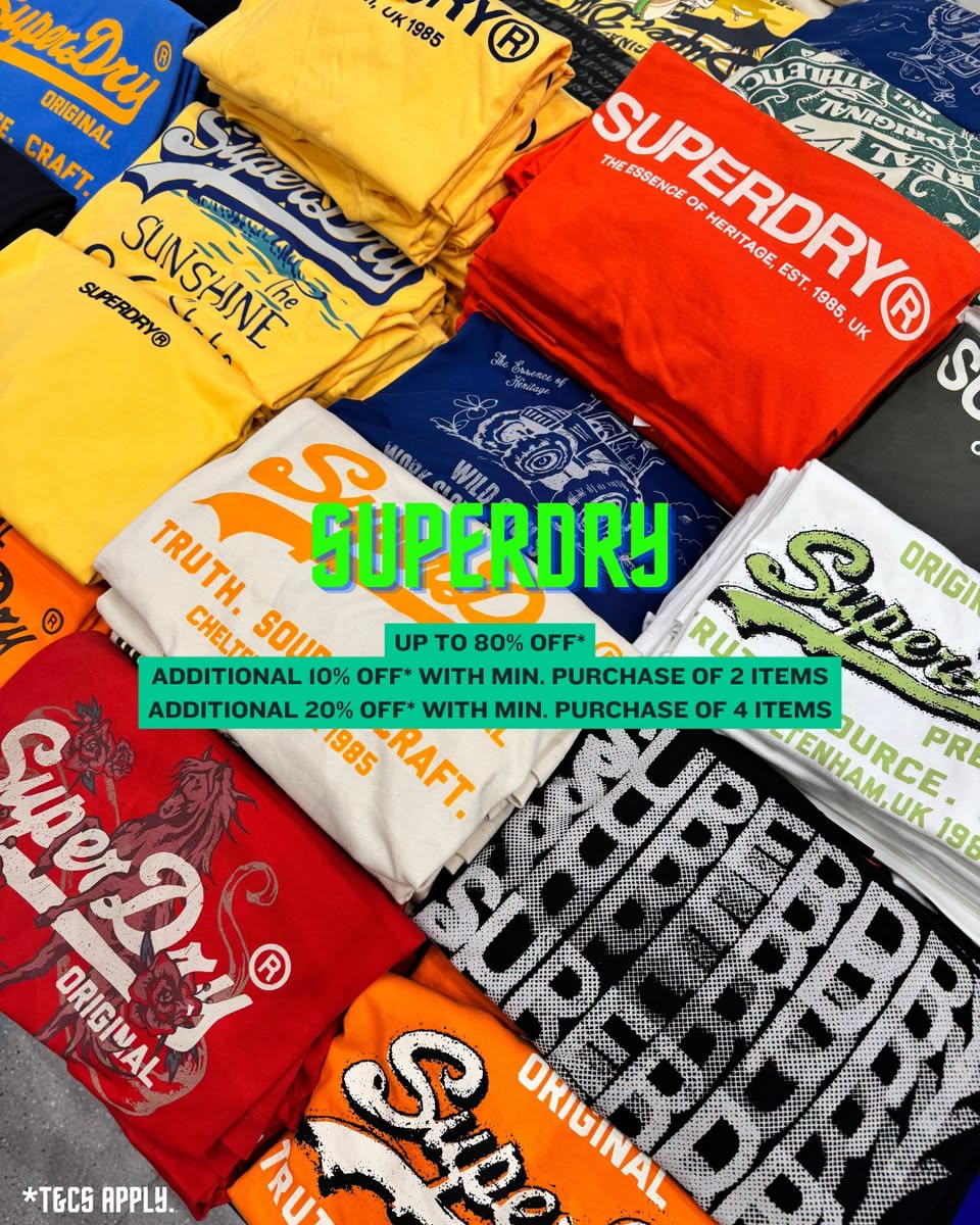 Superdry T-shirts at Vogue & Sports event