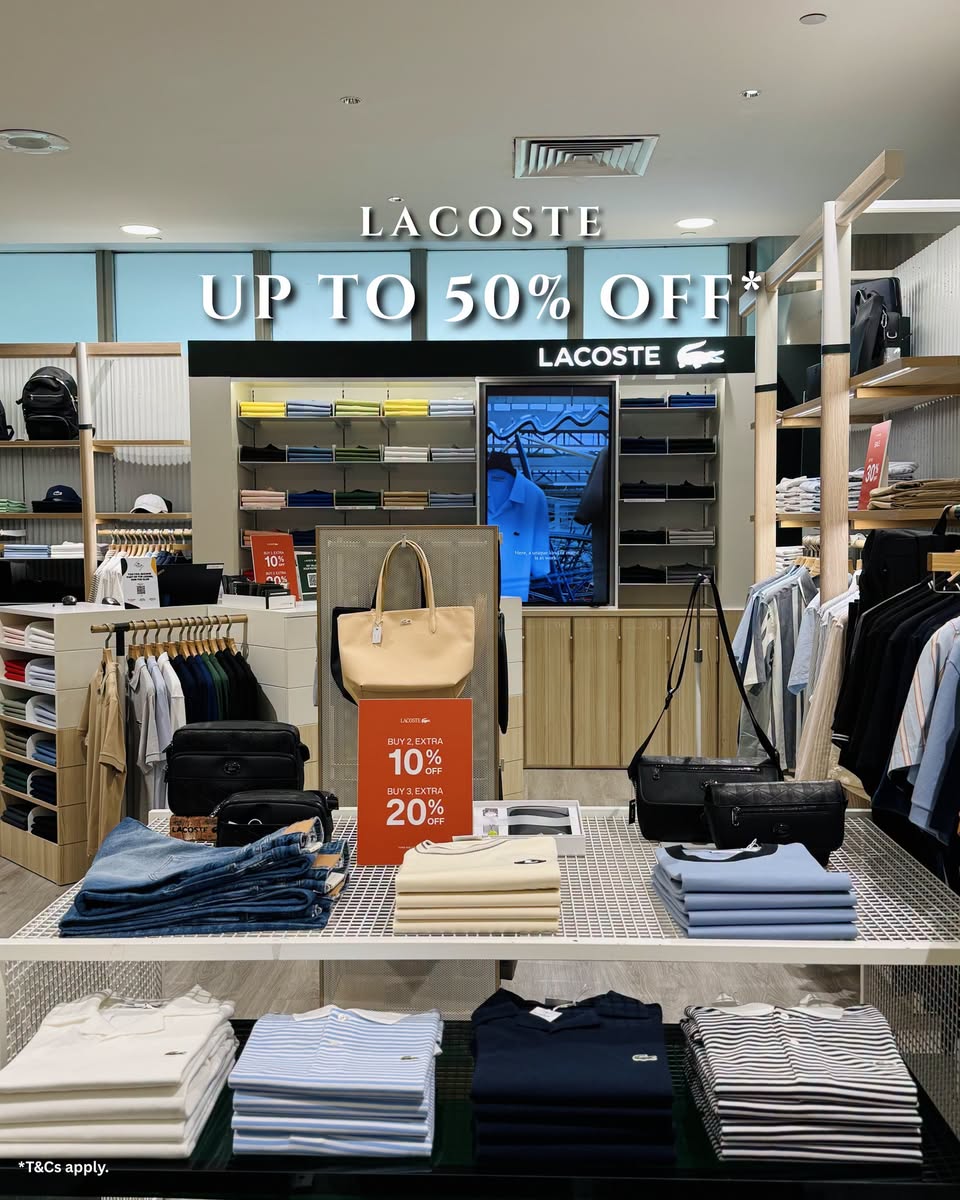 Lacoste at Takashimaya Men's Sale