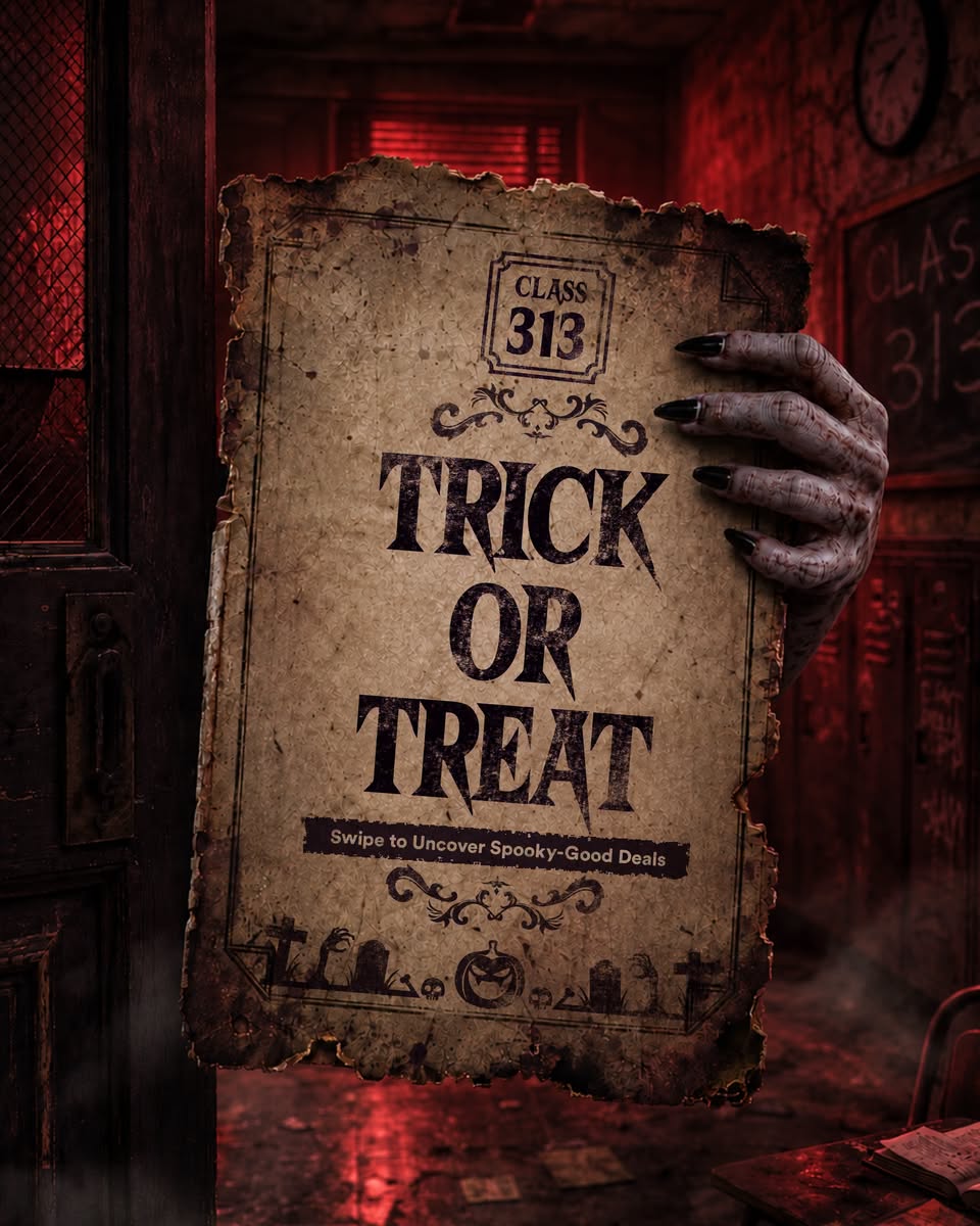 Class 313 Halloween: 3X Plus$ and Store Offers Till 1 Nov