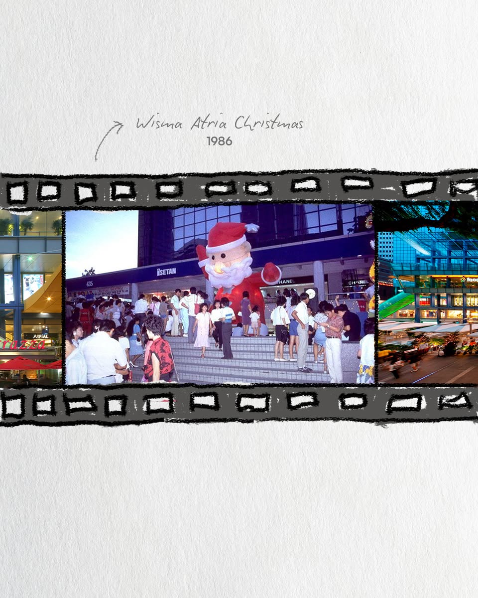 Wisma Atria Christmas 1986 illustration