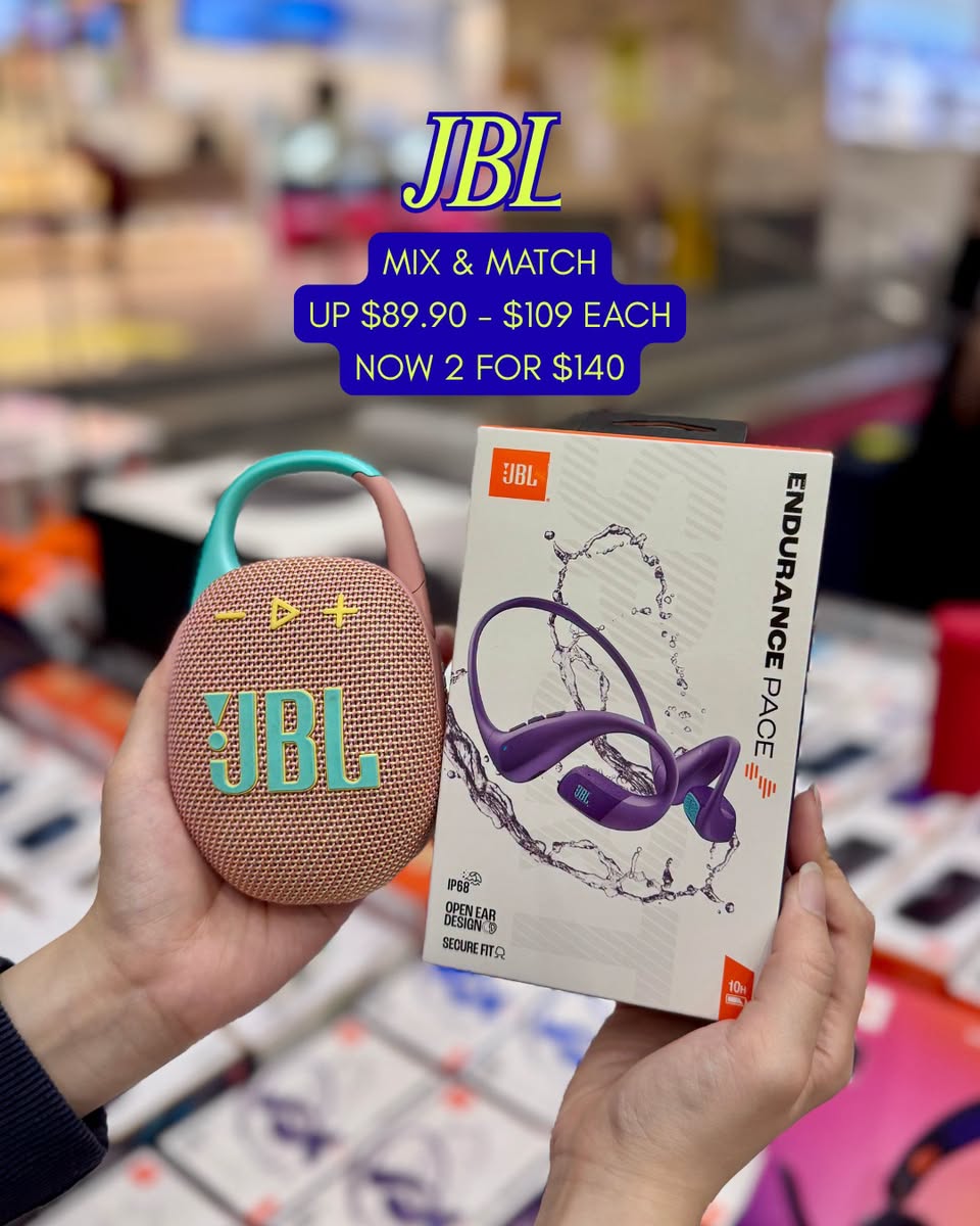 JBL Endurance Race earbuds at Vogue & Sports sale