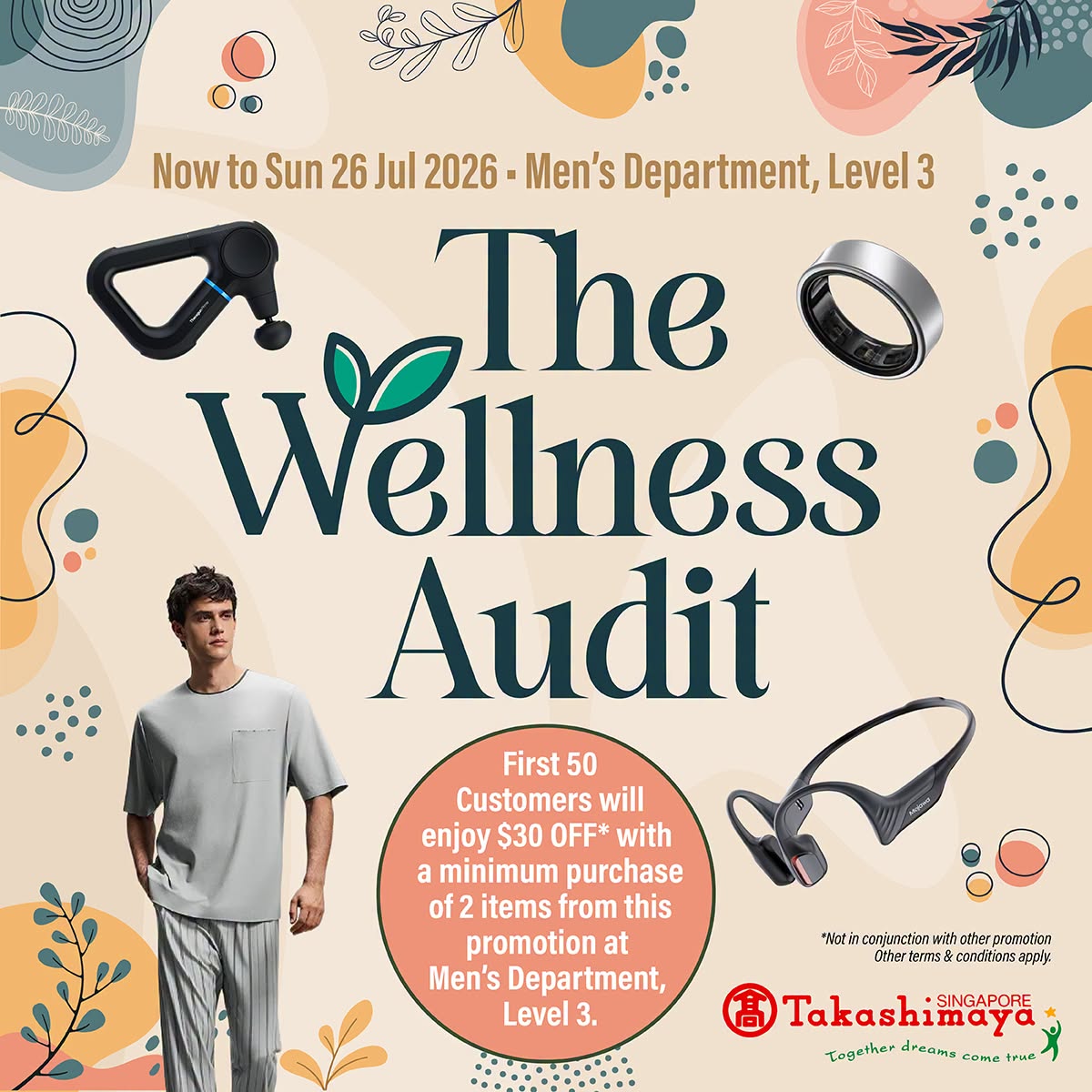 Takashimaya The Wellness Audit: $30 Off Garmin, Samsung, Therabody and More
