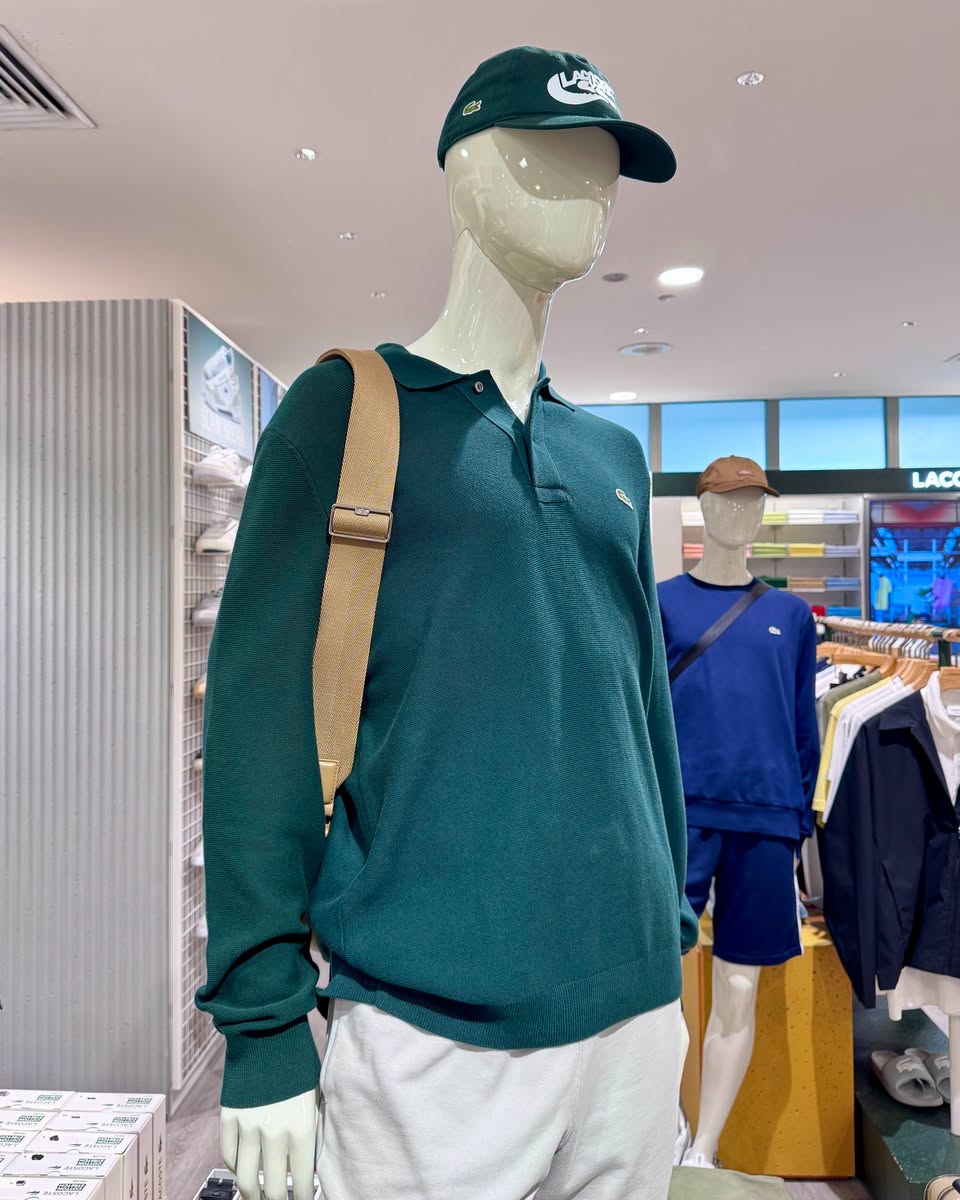Lacoste polo shirts and sportswear at Takashimaya