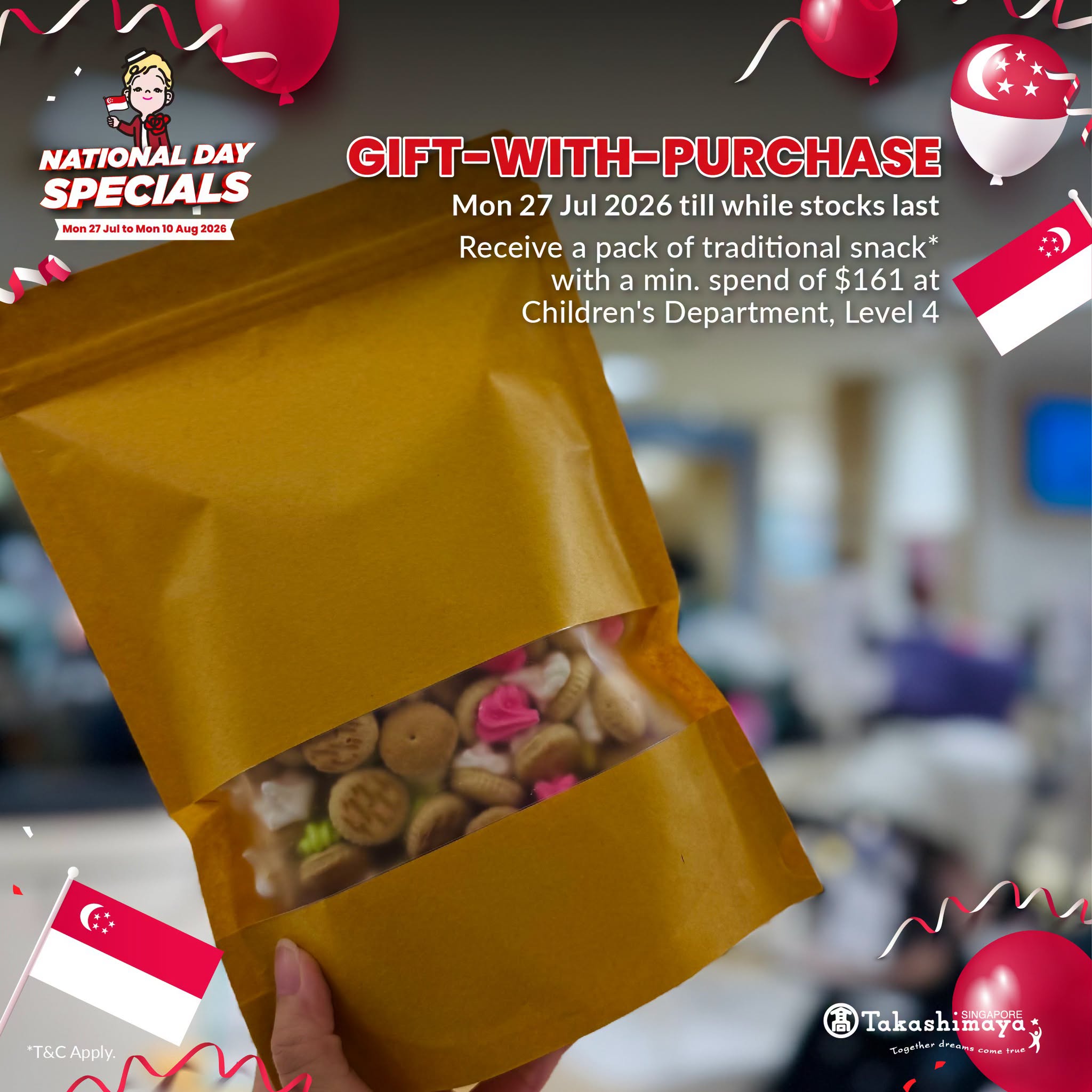 Takashimaya gift with purchase traditional snacks