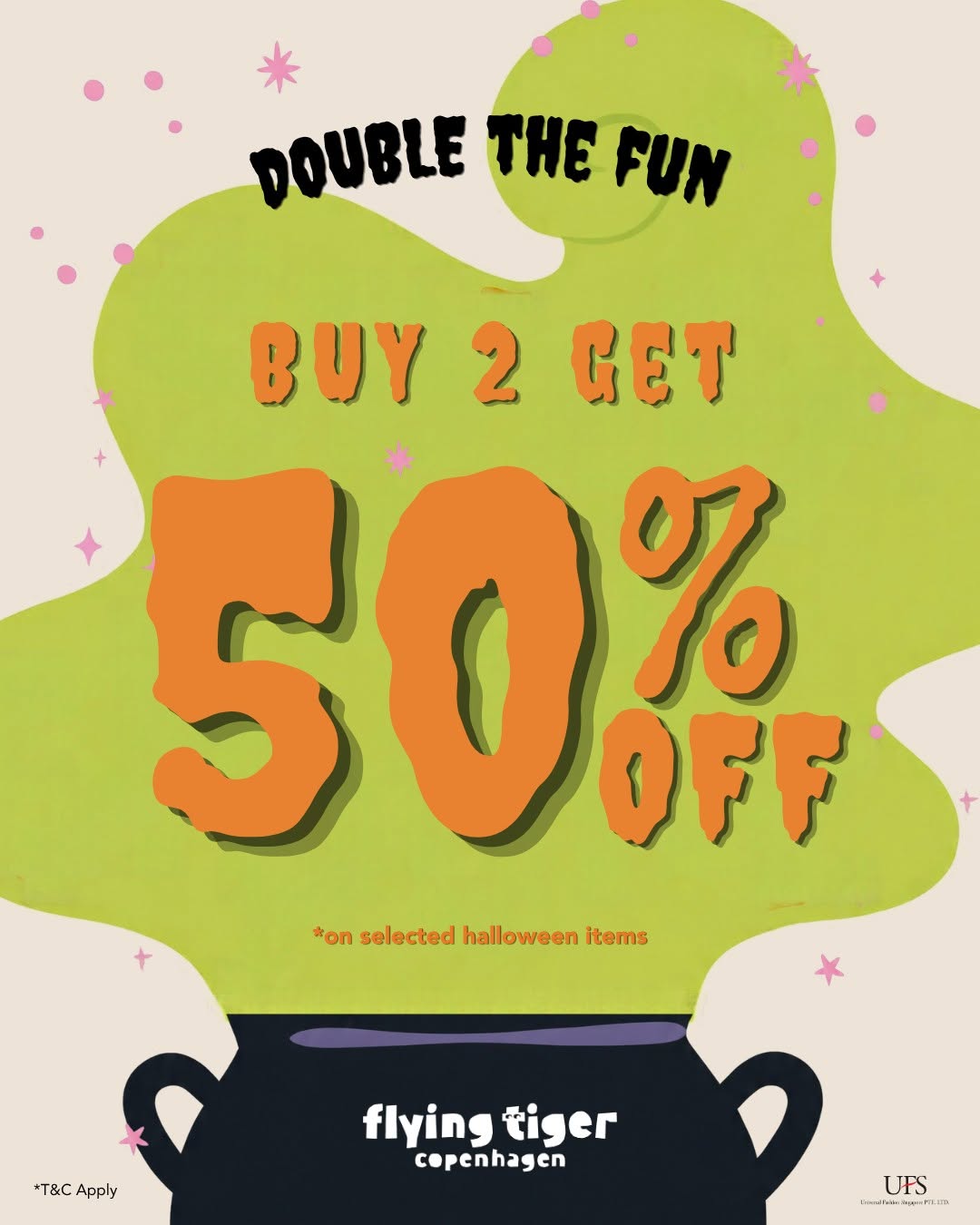 Flying Tiger Copenhagen Halloween promotion at Wisma Atria