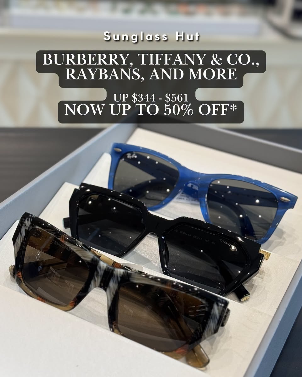 Sunglass Hut designer sunglasses promotion
