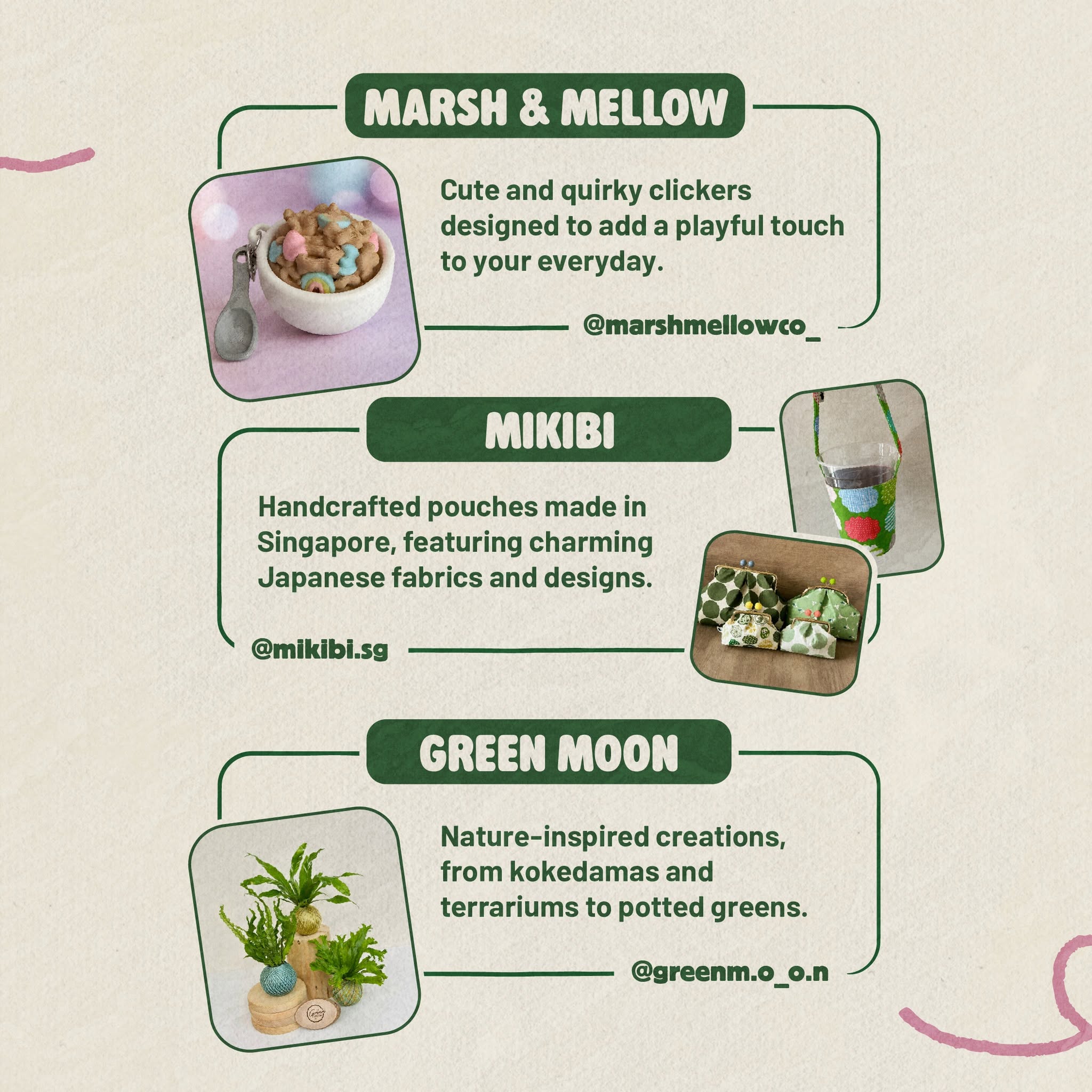 Marsh & Mellow, Mikibi and Green Moon at Matcha Central