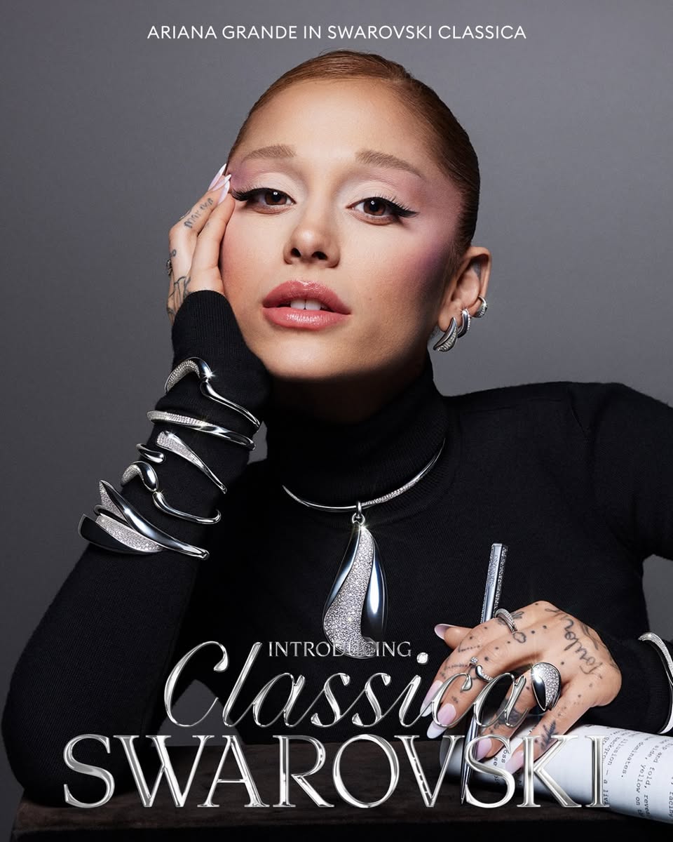 Swarovski Classica pieces including necklace, cuffs, rings and earrings