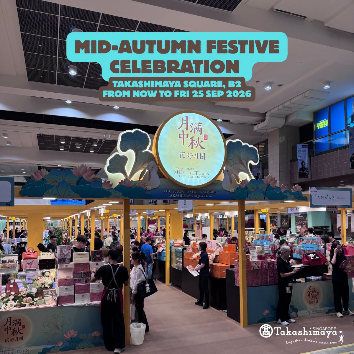 Mid-Autumn Festival mooncakes at Takashimaya Square B2