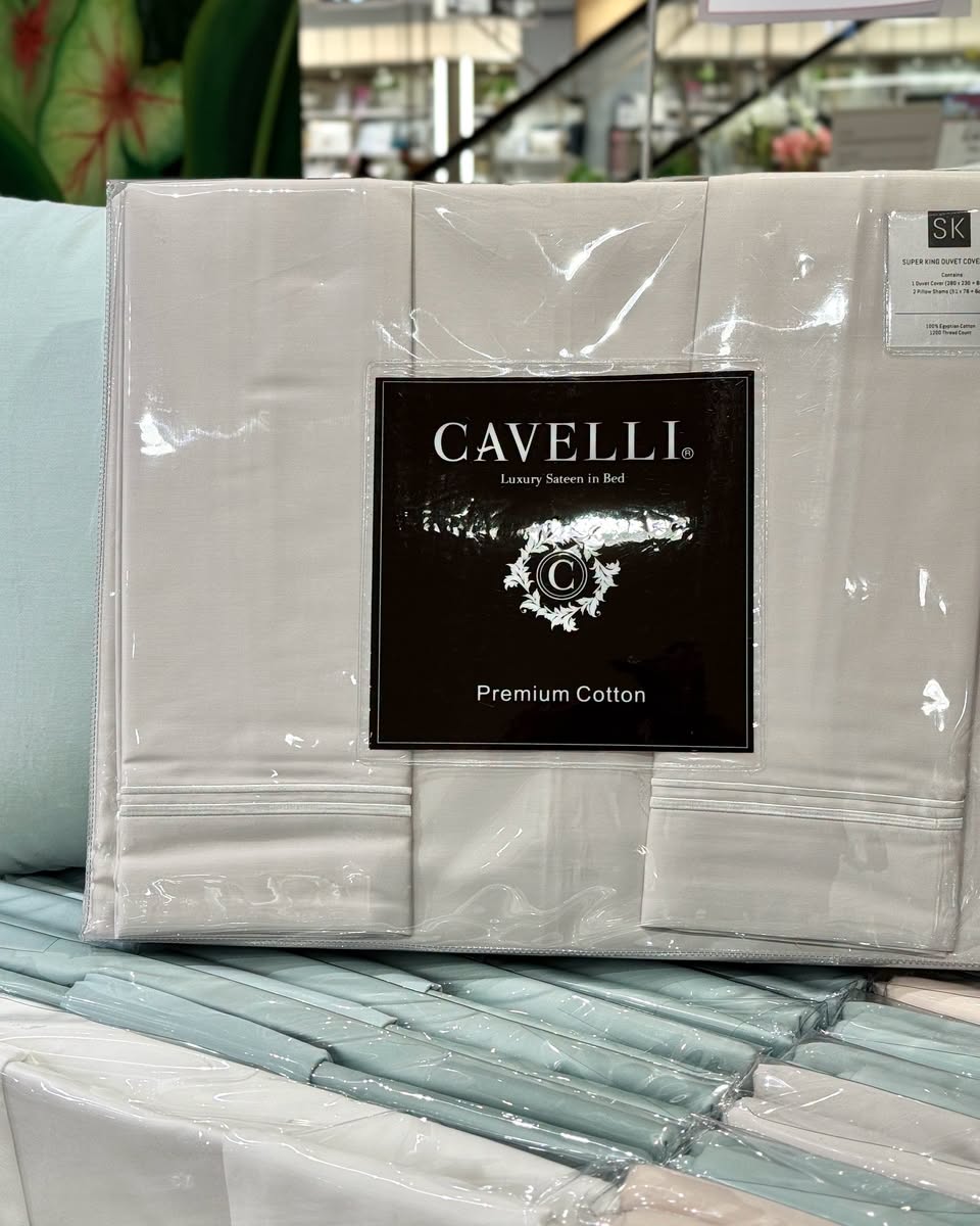 Cavelli Luxury Sateen in Bed Super King Size premium cotton