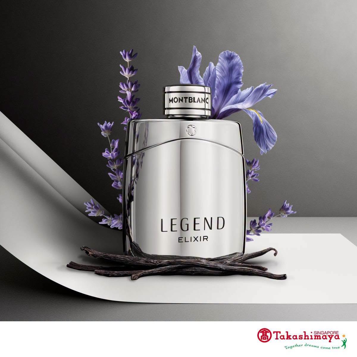 Montblanc Legend Elixir fragrance bottle at Takashimaya