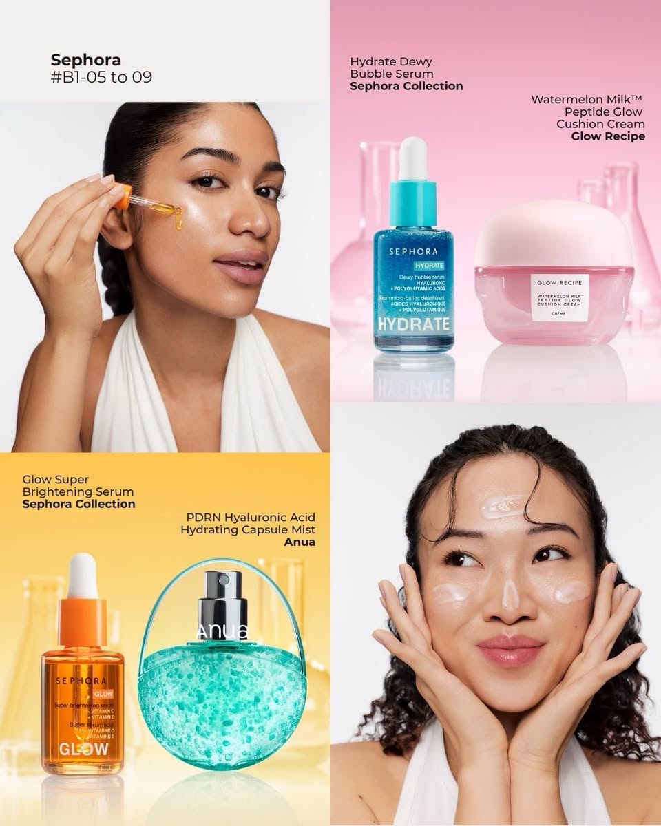 Sephora Collection and Anua skincare products