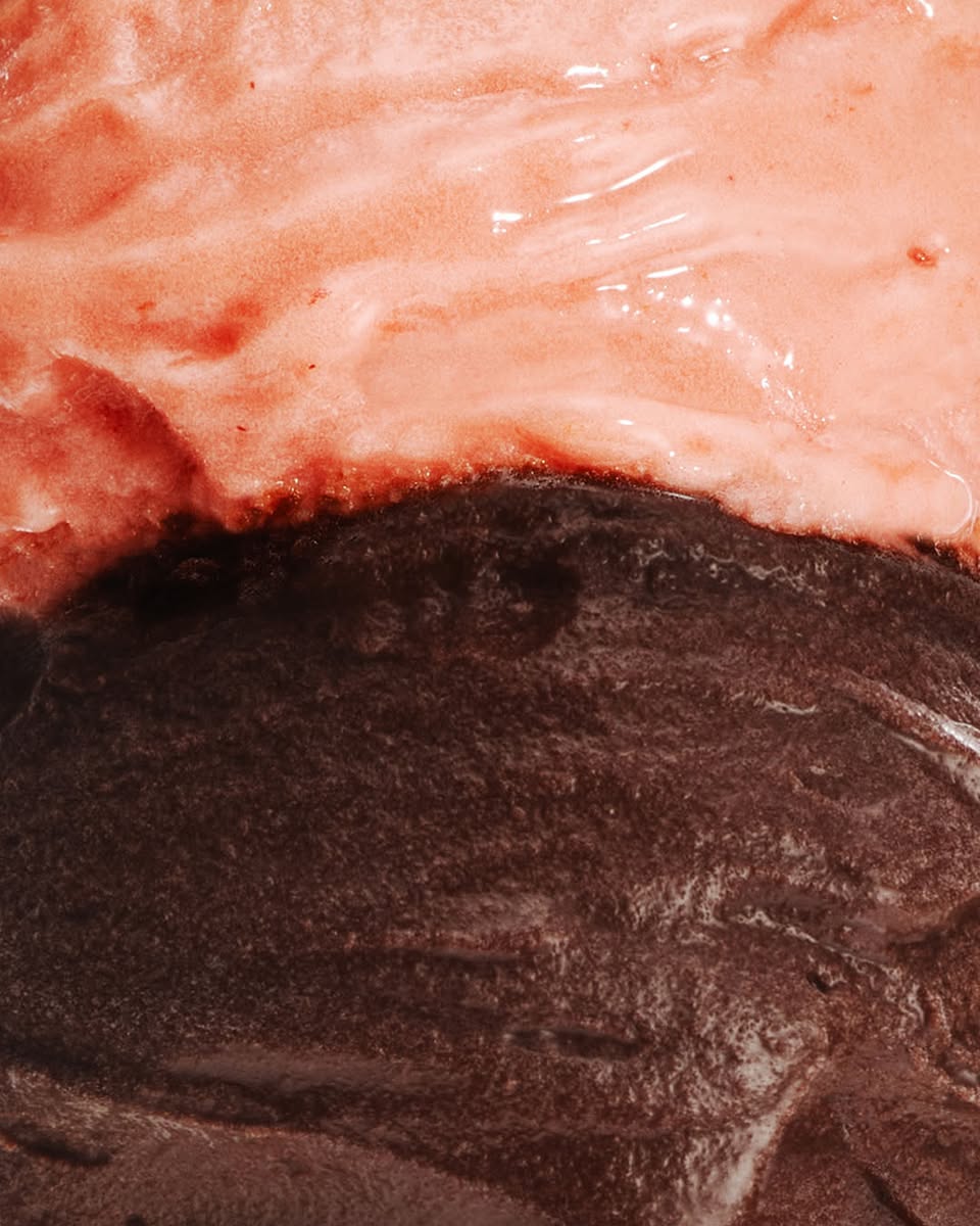 Venchi gelato close-up texture