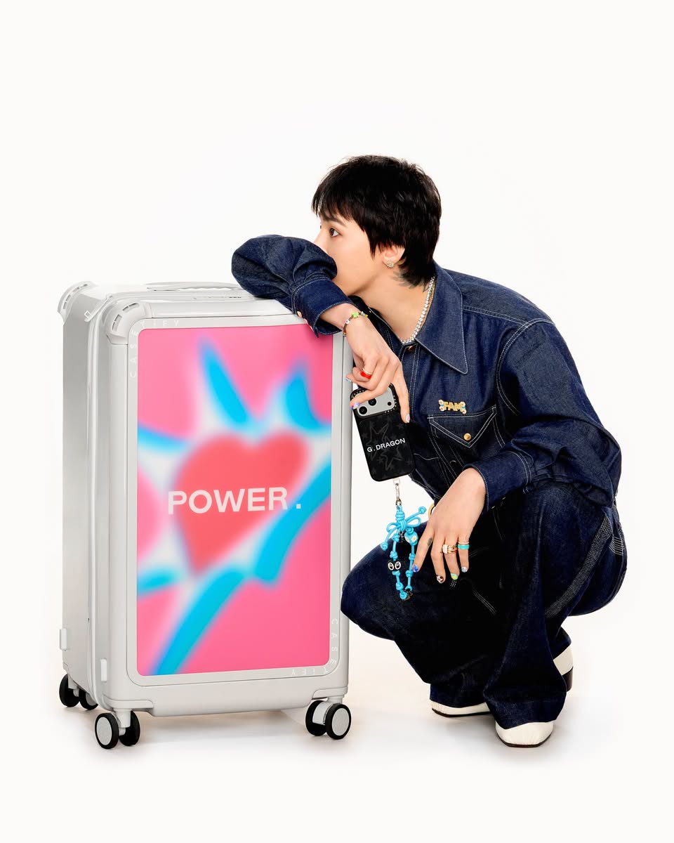 CASETiFY G-DRAGON phone case and POWER travel suitcase