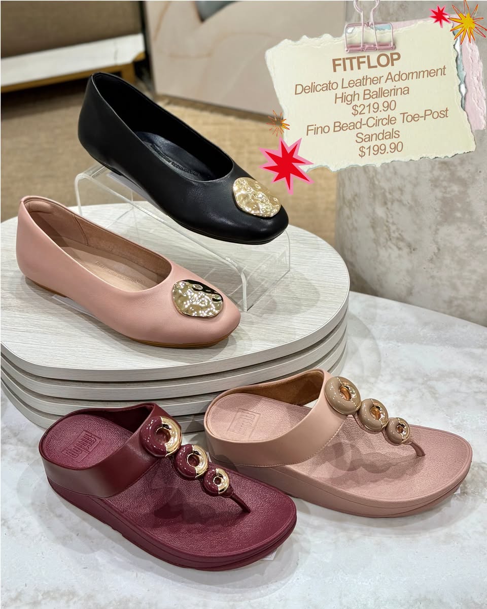 FitFlop ballerina and sandals at Takashimaya