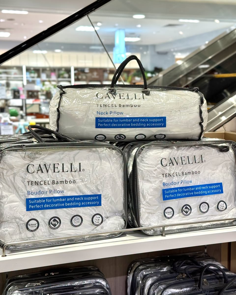 Cavelli Tencel Bamboo neck pillow and boudoir pillow