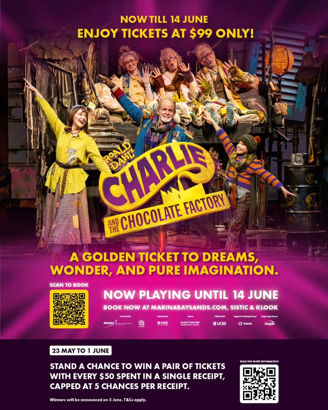 Charlie and the Chocolate Factory musical promotion at Orchard Central