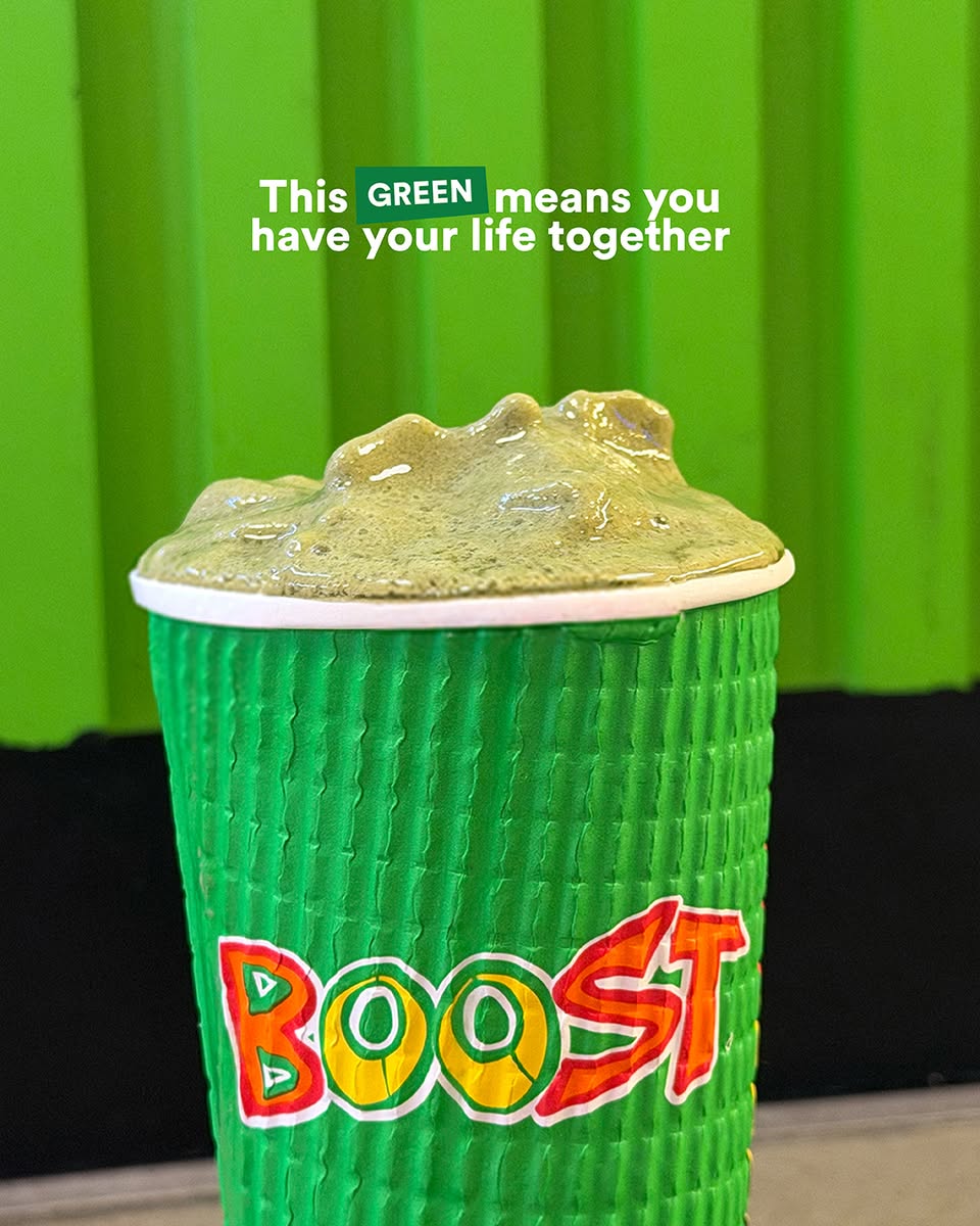 Boost green beverage at 313@somerset