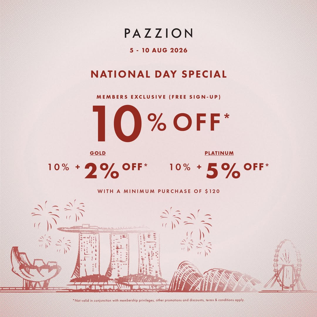 PAZZION National Day Special at Wisma Atria