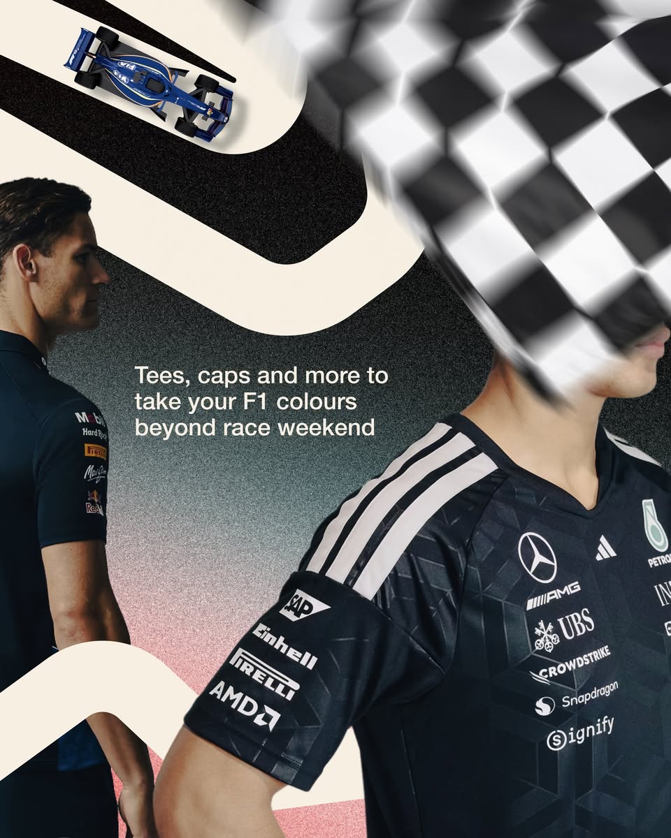 F1 team tees and caps at Mandarin Gallery