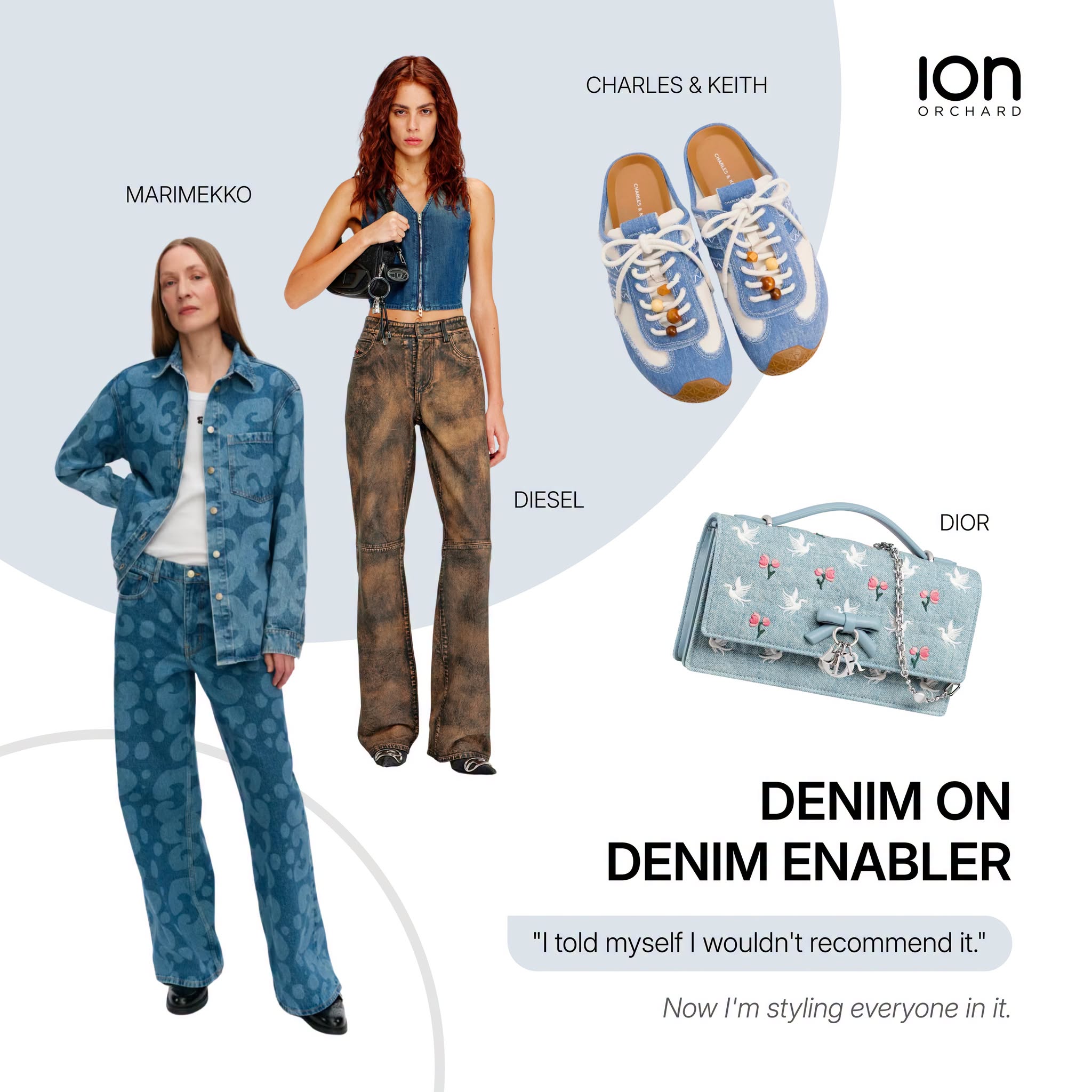 ION Orchard Curates Denim, Colour Blocking, Lace and Resort Wear Trends