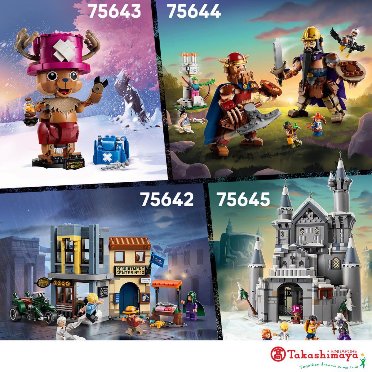 ONE PIECE LEGO sets at Takashimaya Singapore