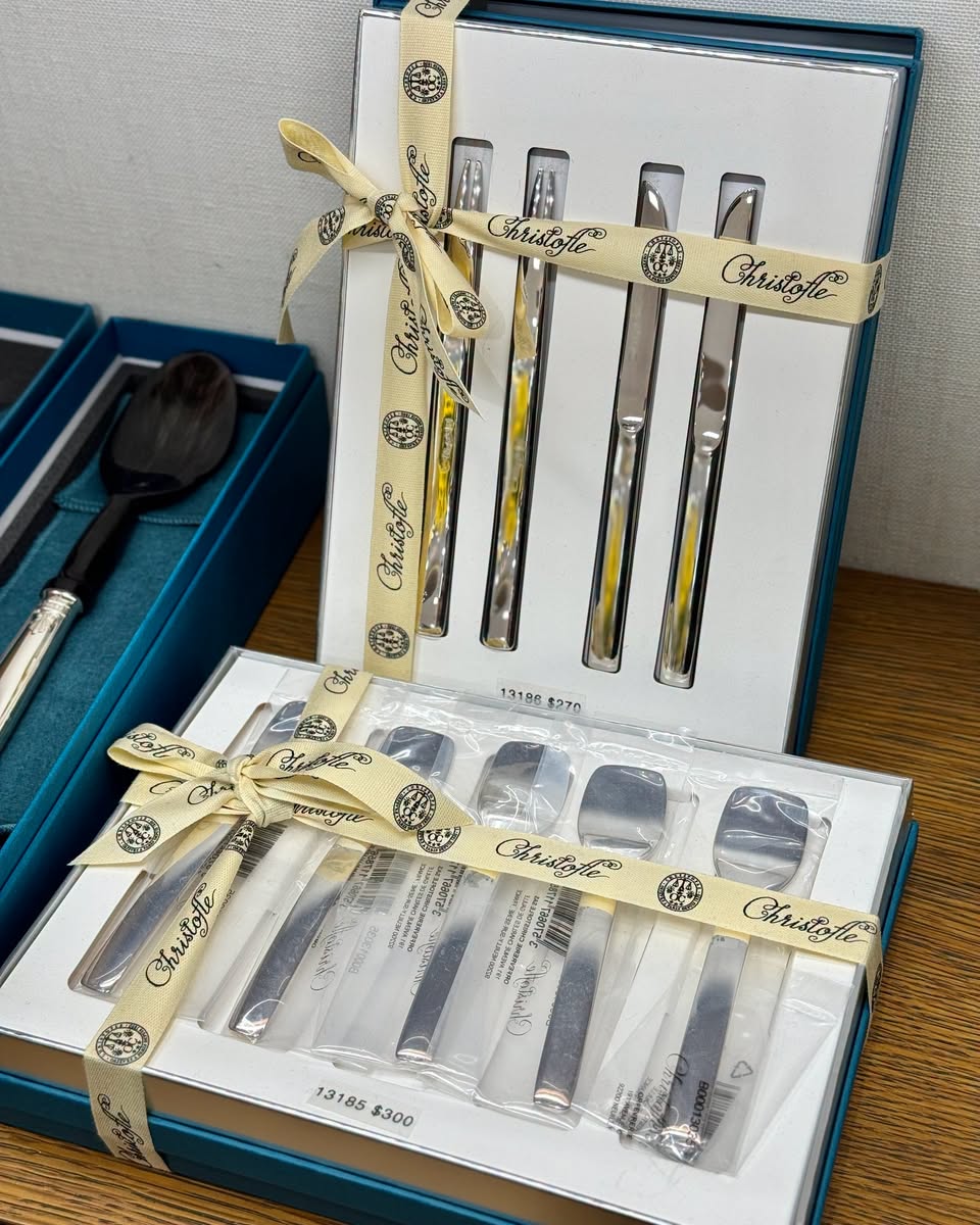 Christie's Singapore silverware sets at Takashimaya