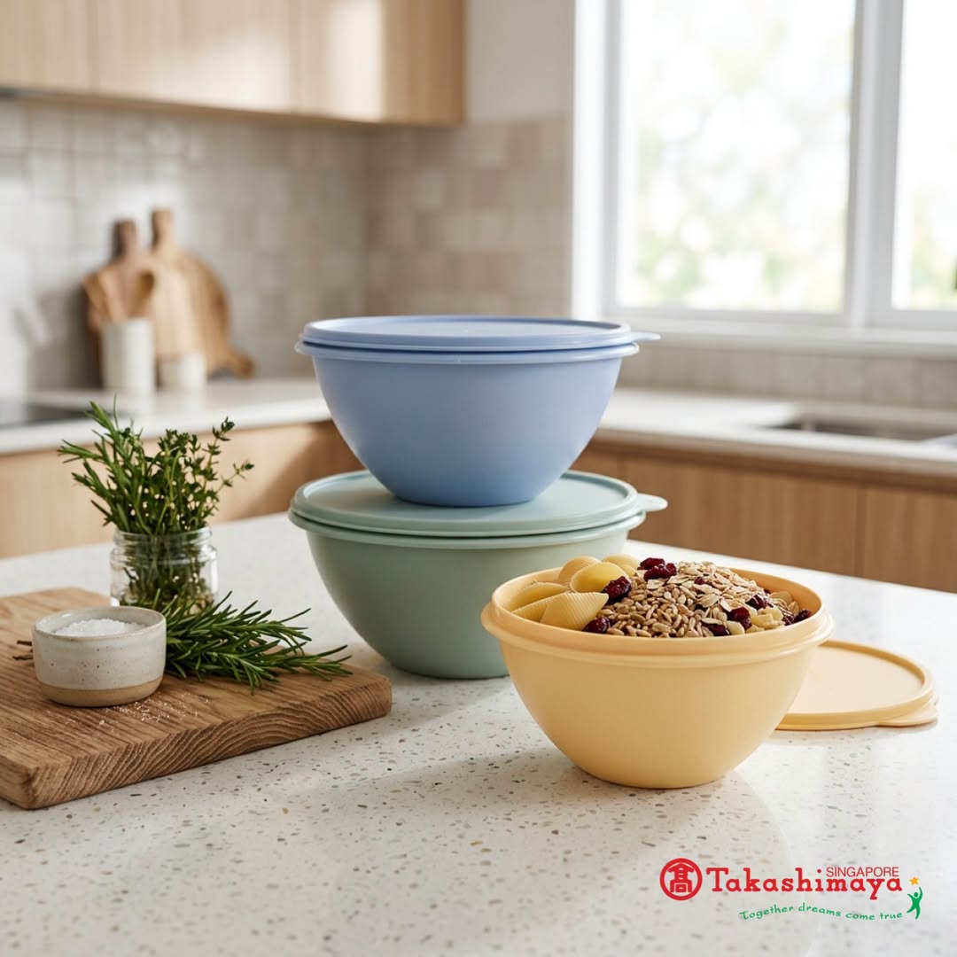 Takashimaya Tupperware Giveaway: Win 3-Piece Bowl Set Worth $47