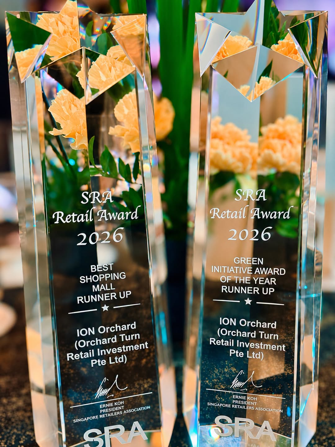 ION Orchard Wins Two Runner-Up Awards at SRA Retail Awards 2026