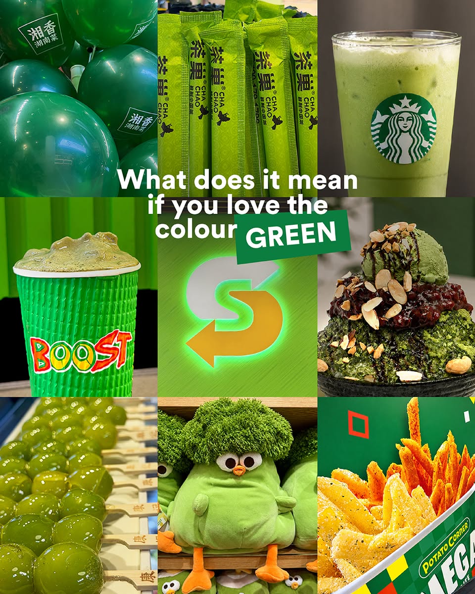 Green-themed food and drinks at 313@somerset