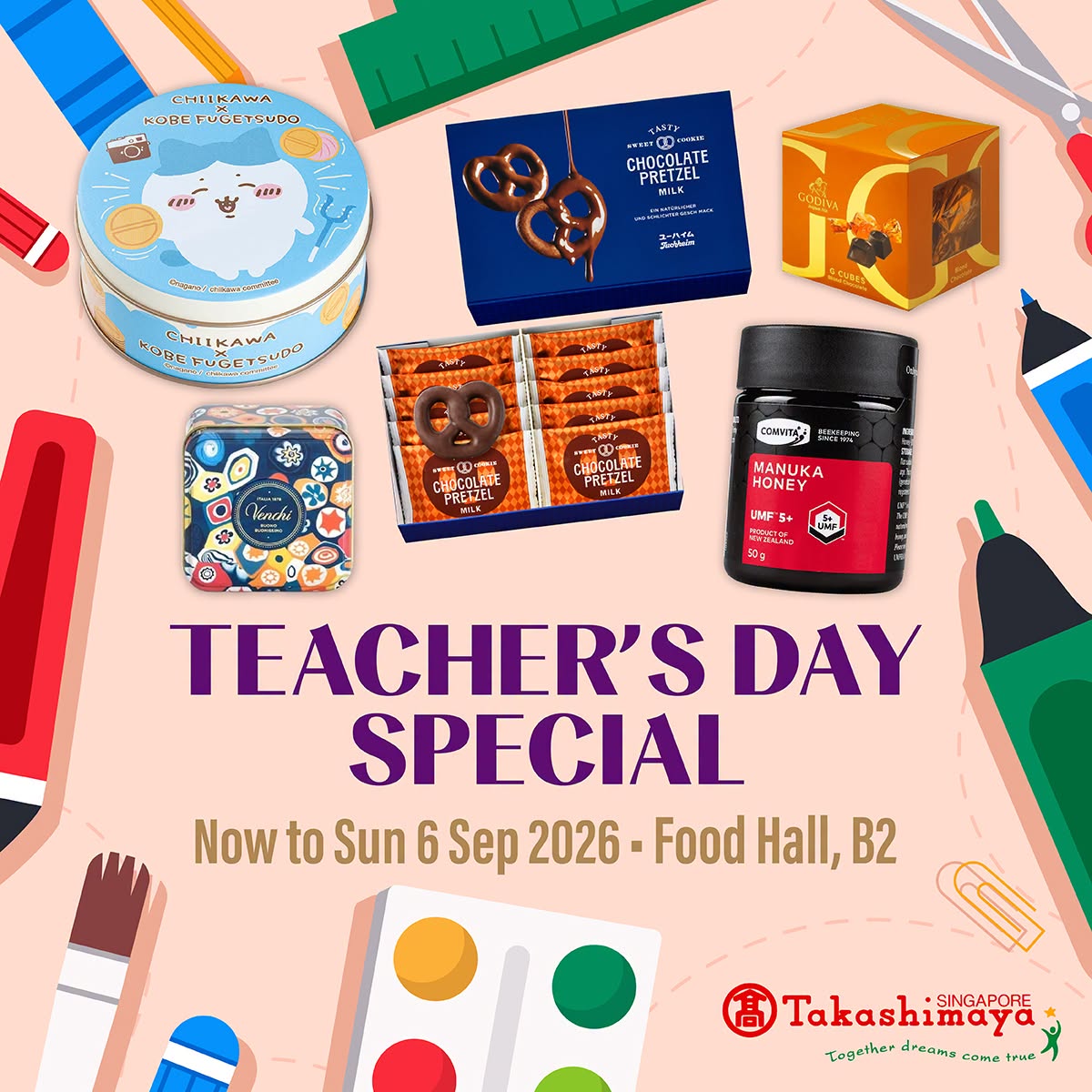 Takashimaya Teacher's Day Special treats at Food Hall B2