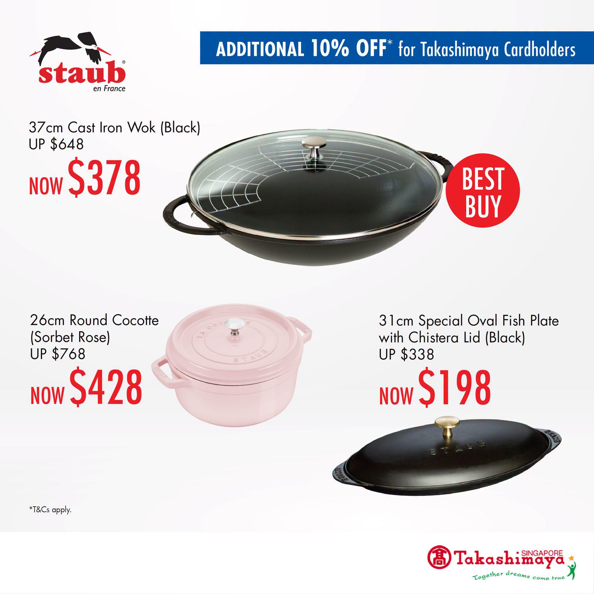 STAUB cast iron cookware promotion at Takashimaya Singapore