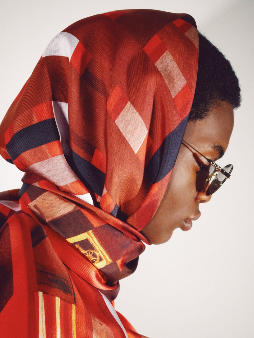 CELINE headscarf and sunglasses