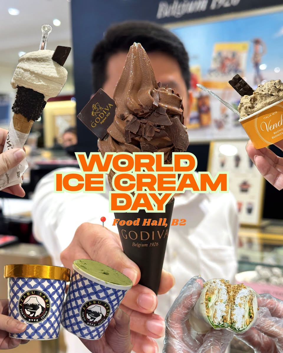 World Ice Cream Day ice cream treats at Takashimaya Food Hall B2
