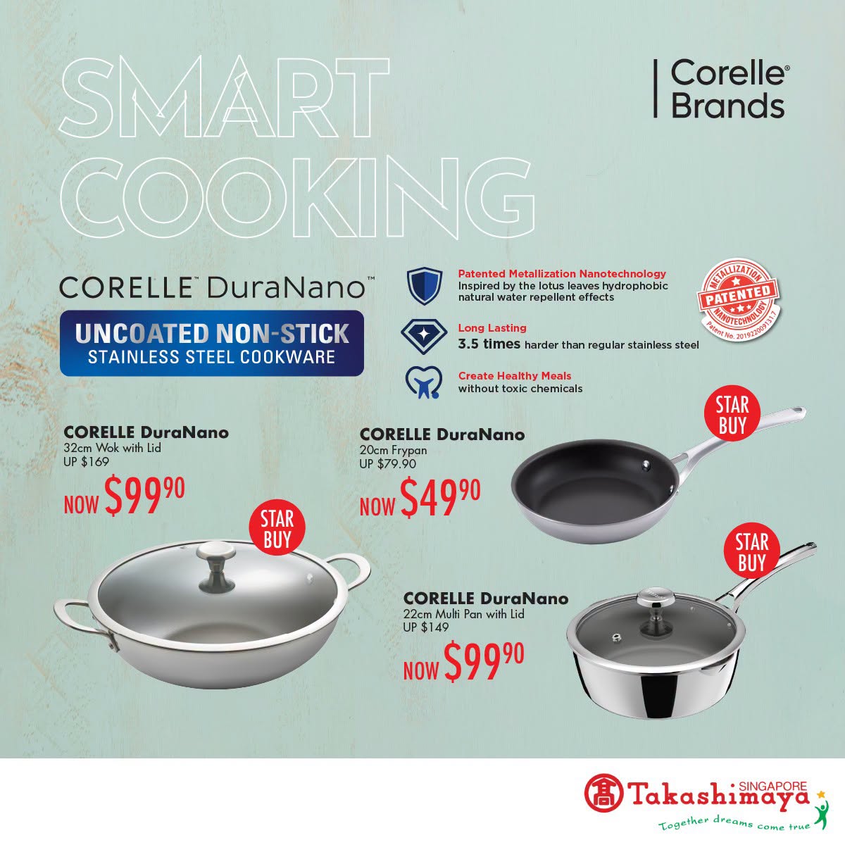 Corelle DuraNano cookware on sale