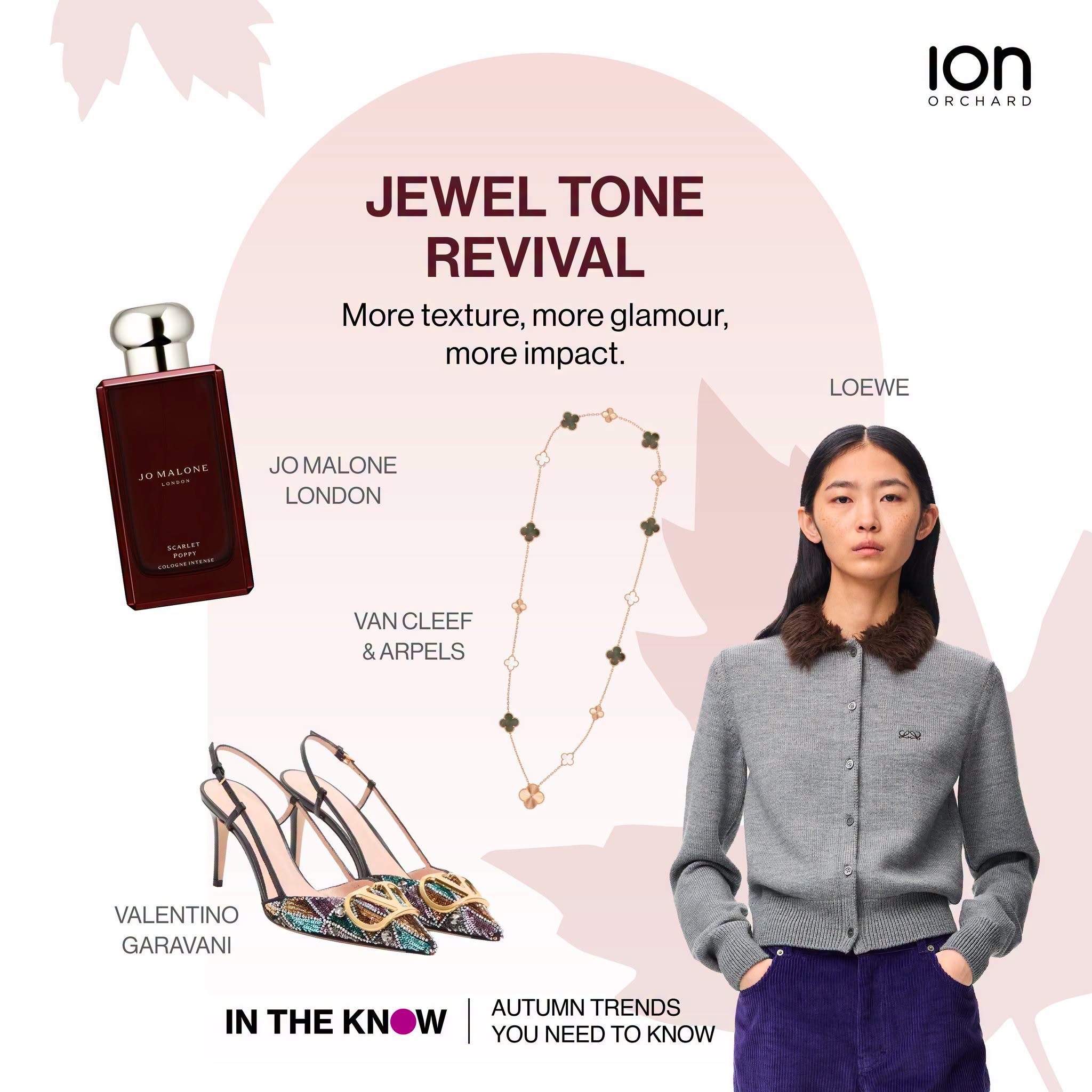 Jewel tone revival at ION Orchard