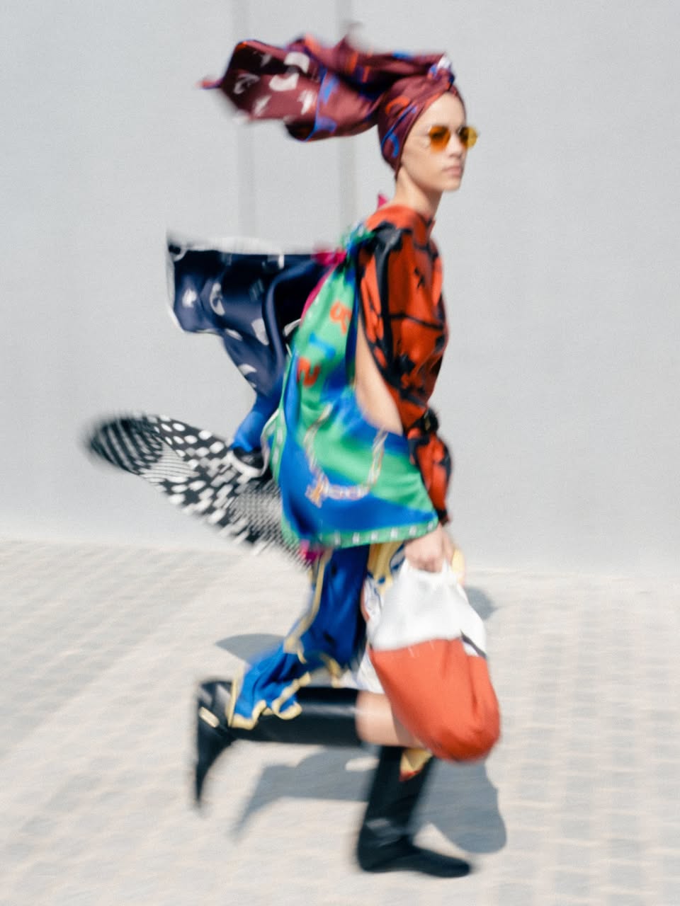CELINE silk scarf campaign editorial at ION Orchard